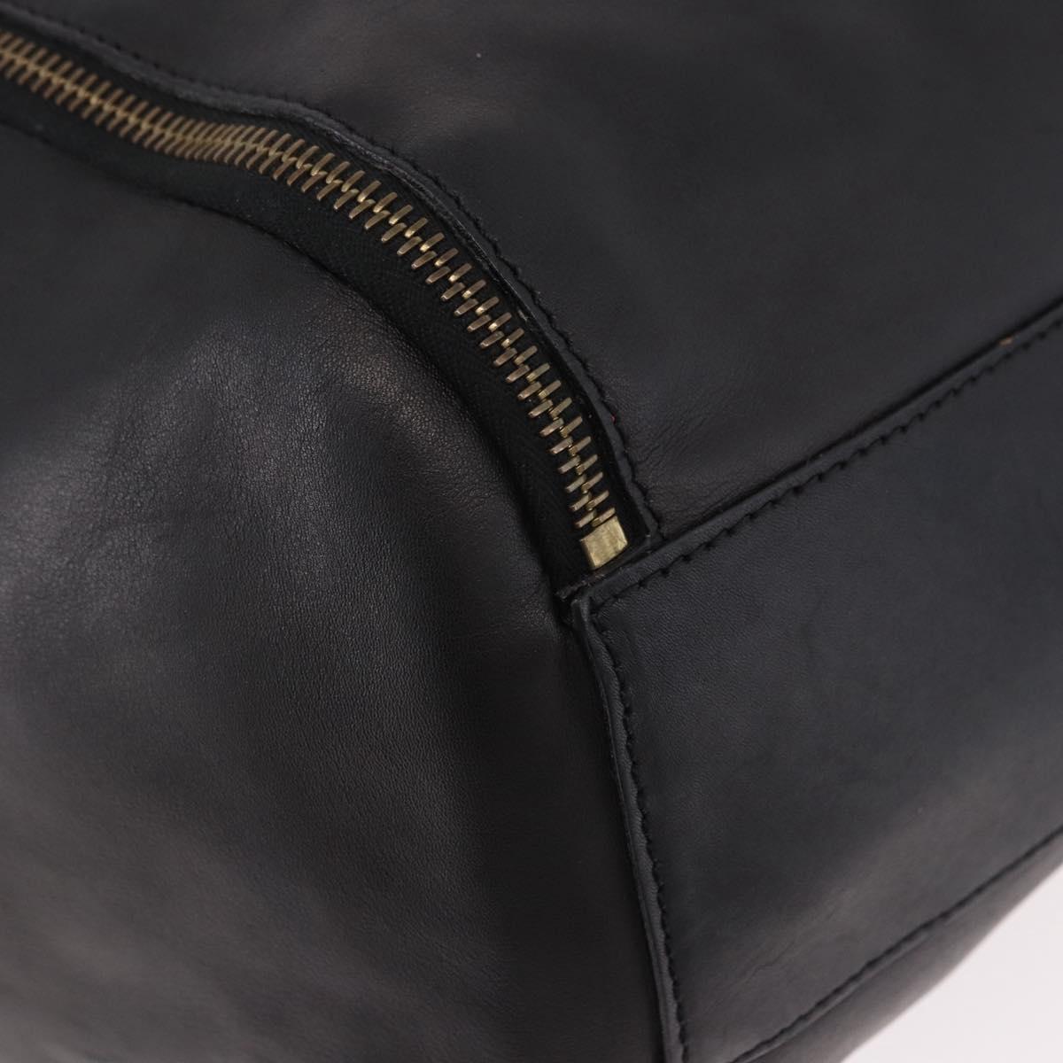 CELINE Hand Bag Leather Black Gold Auth bs36094V - Jerrillo image 8