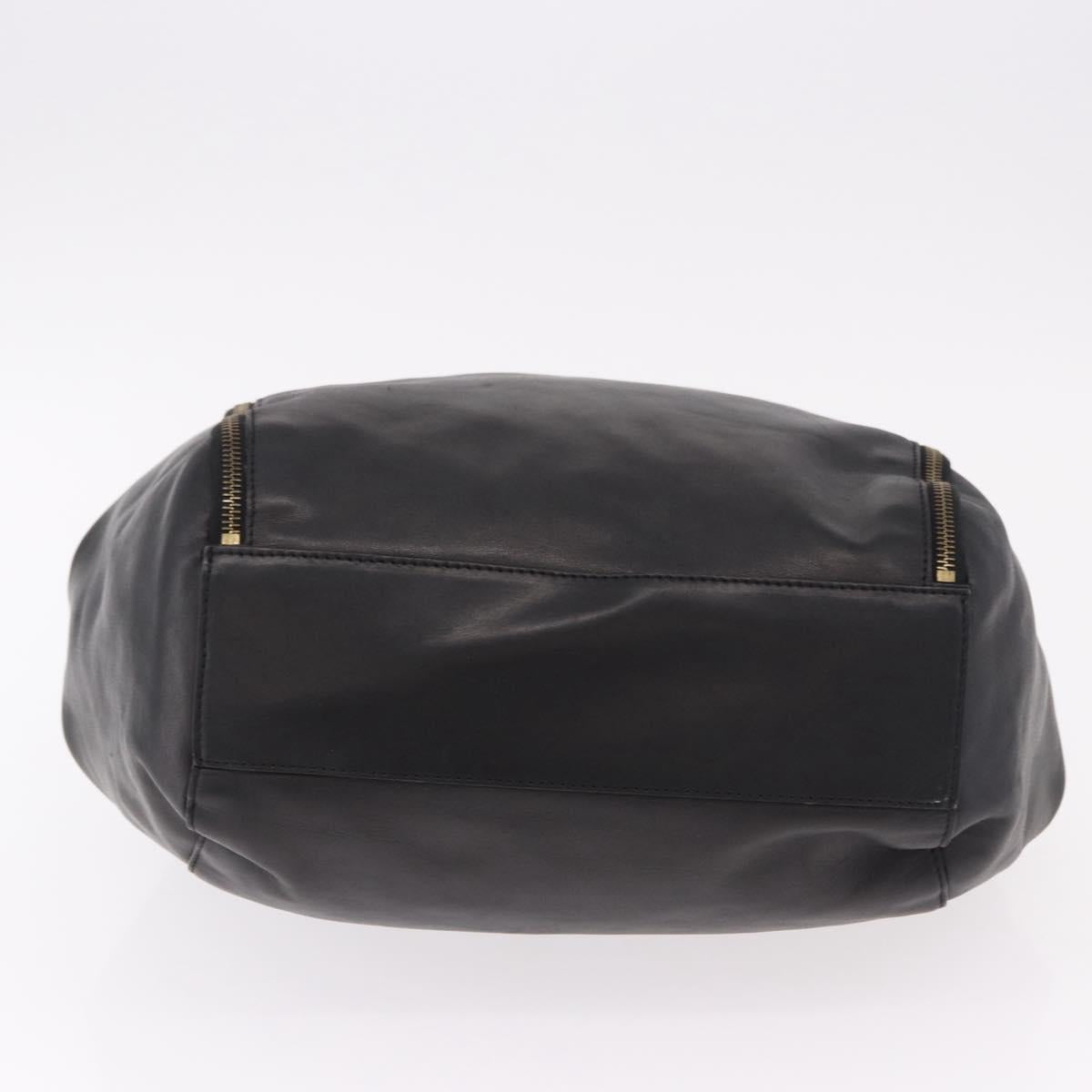 CELINE Hand Bag Leather Black Gold Auth bs36094V - Jerrillo image 5