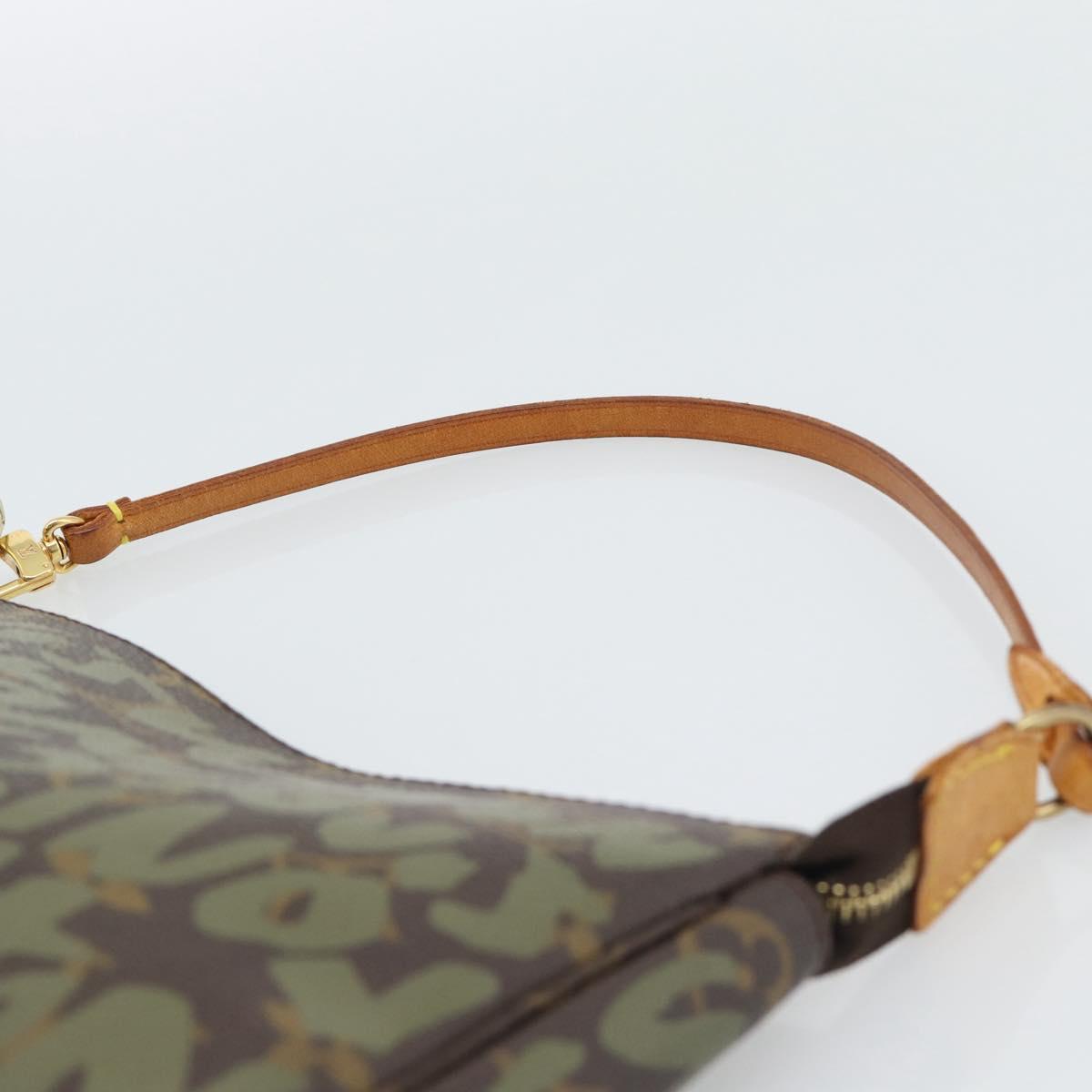 LOUIS VUITTON Monogram Graffiti Pochette Accessoires Khaki M92191 Auth bs36205A - Jerrillo image 8