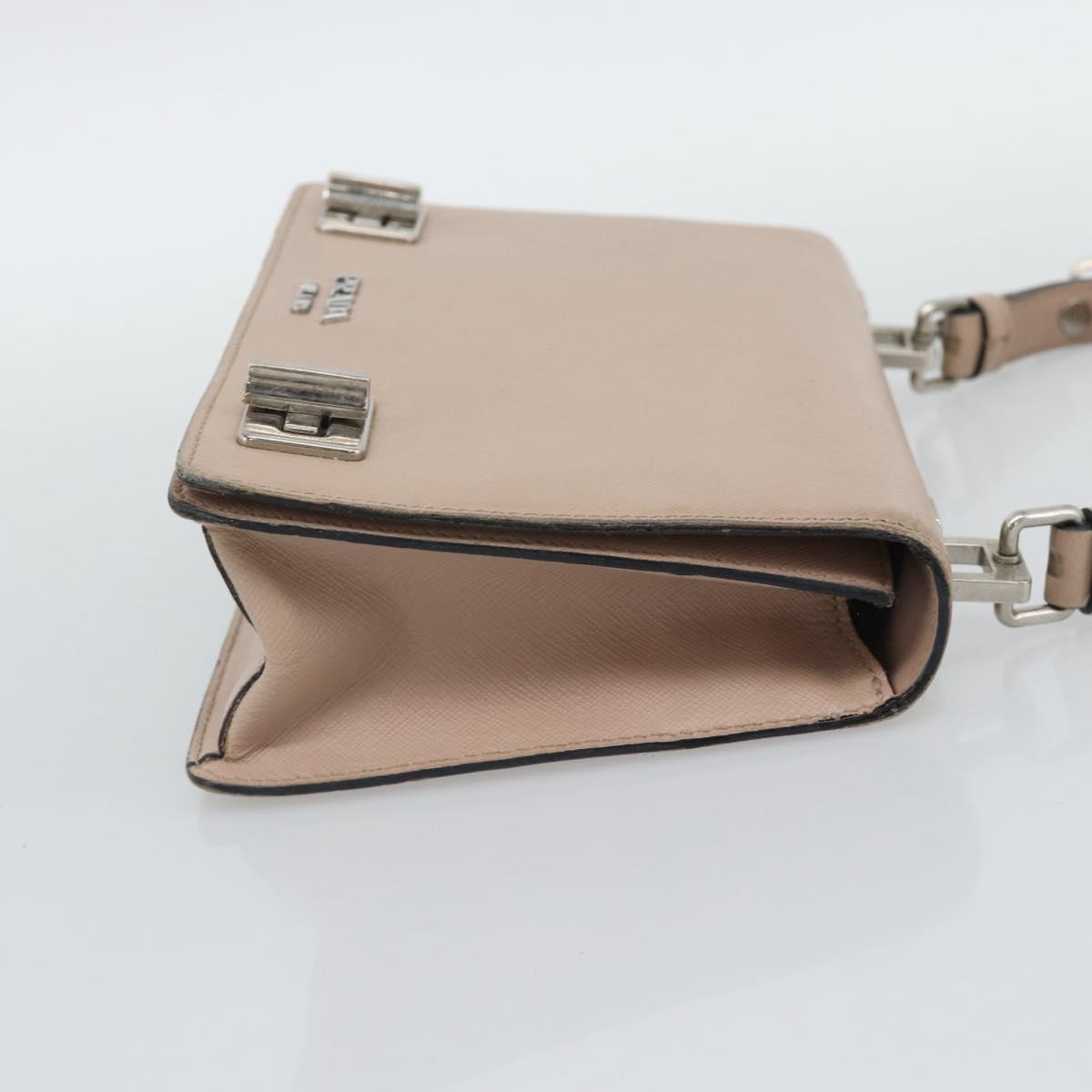 Borsa a mano PRADA in pelle Safiano 2 vie rosa e argento, autentica bs36289 - Jerrillo image 5