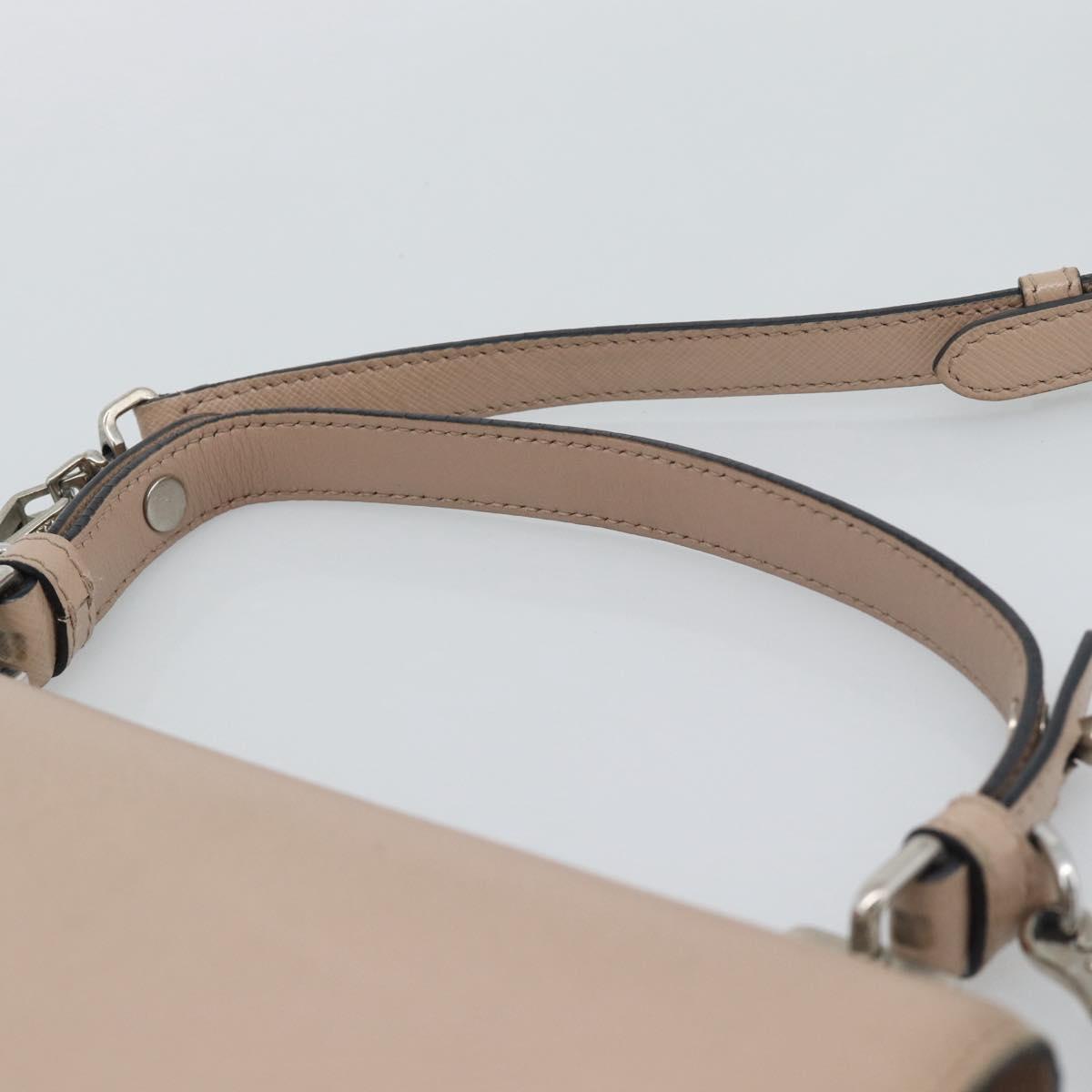 Borsa a mano PRADA in pelle Safiano 2 vie rosa e argento, autentica bs36289 - Jerrillo image 8