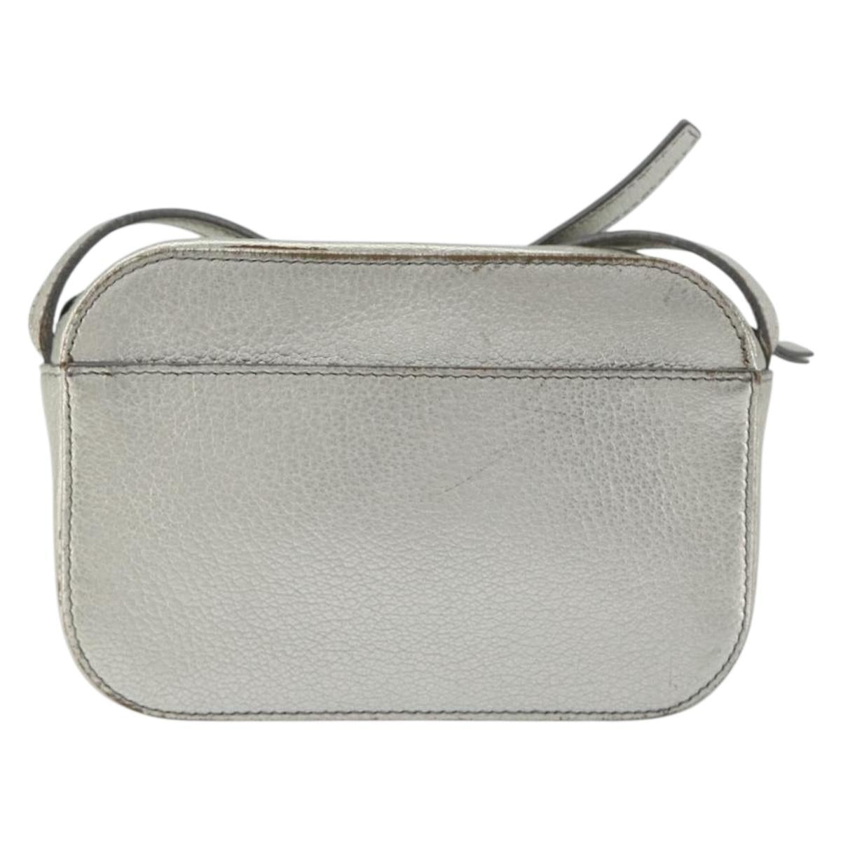 BALENCIAGA Camera Bag XS Every Day Bag Leather Silver 552372 Auth bs36305 - Jerrillo image 2