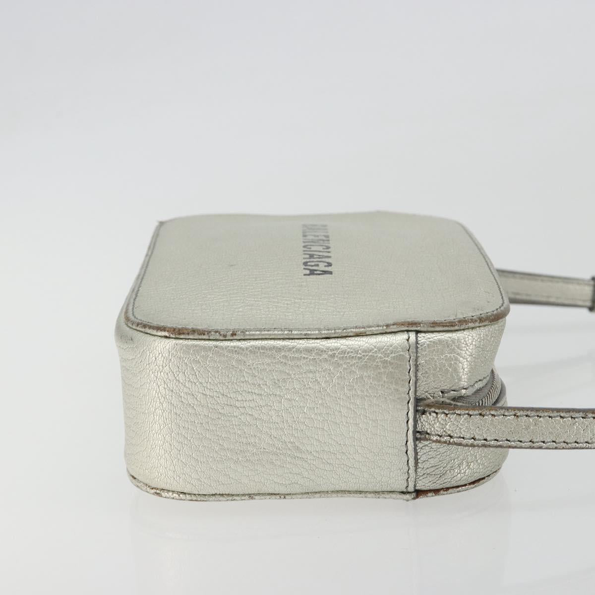 BALENCIAGA Camera Bag XS Every Day Bag Leather Silver 552372 Auth bs36305 - Jerrillo image 3