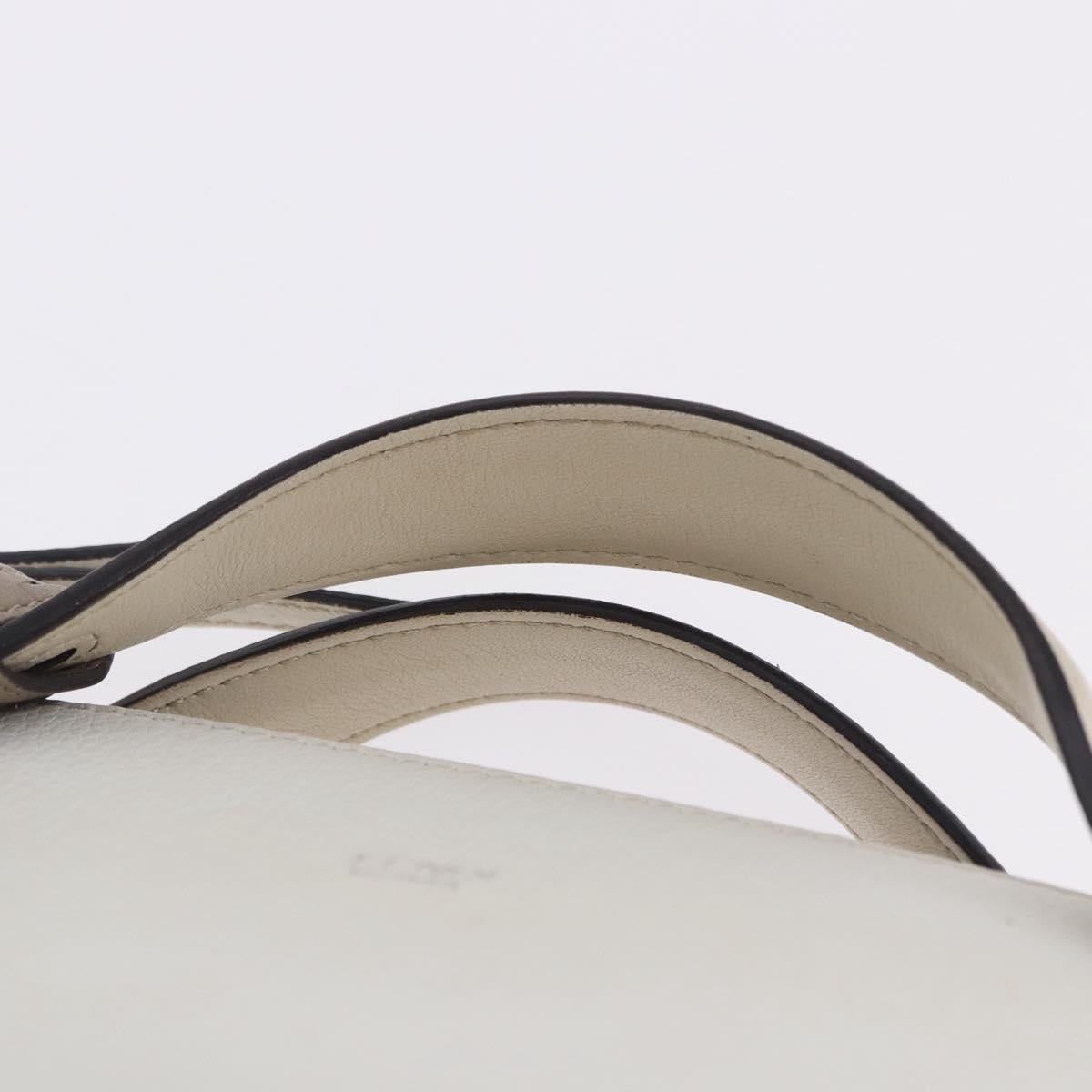 Borsa a tracolla FENDI in pelle bianca e argento, autentica bs36311A - Jerrillo image 9