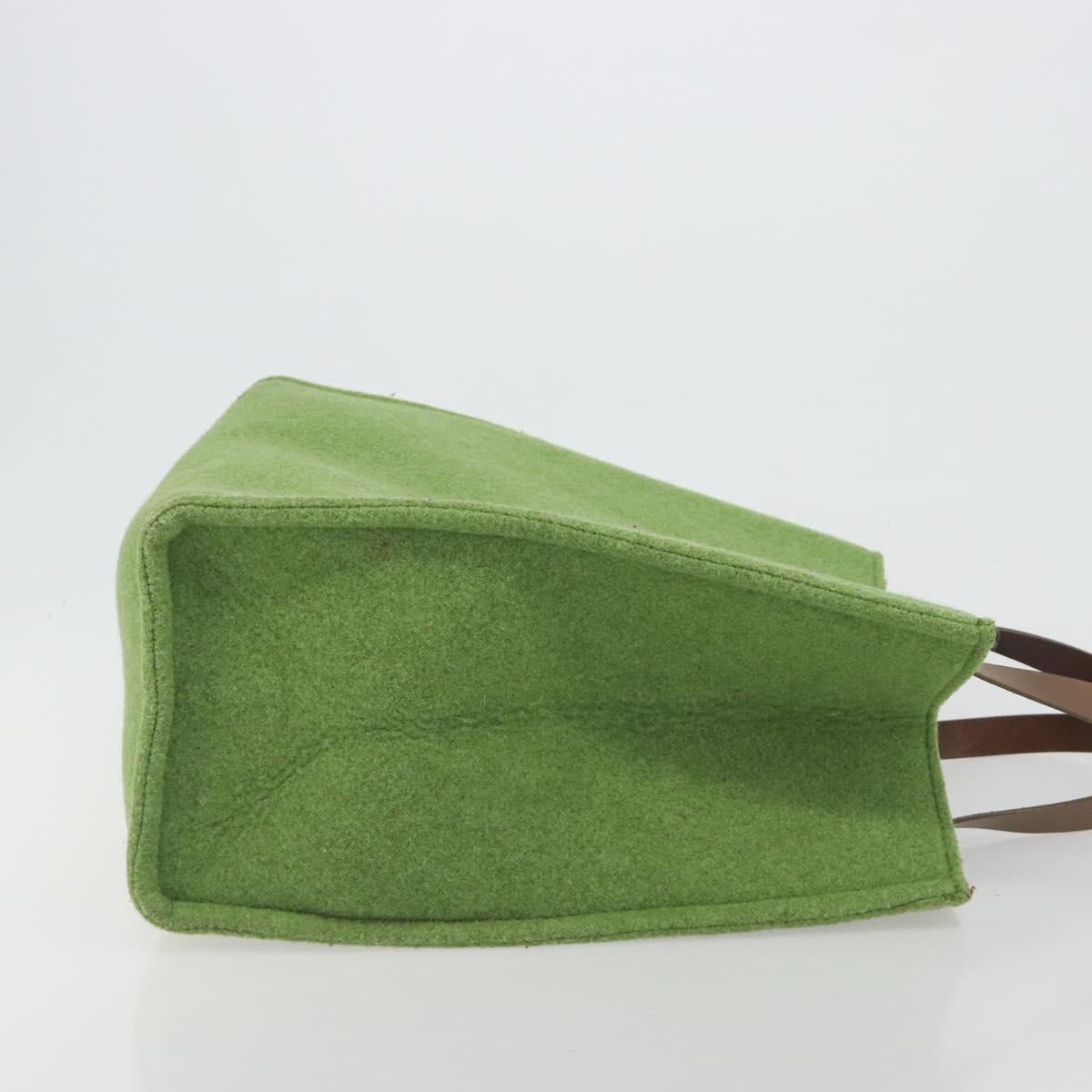 FENDI Tote Bag Wool Green Auth bs36321A - Jerrillo image 3
