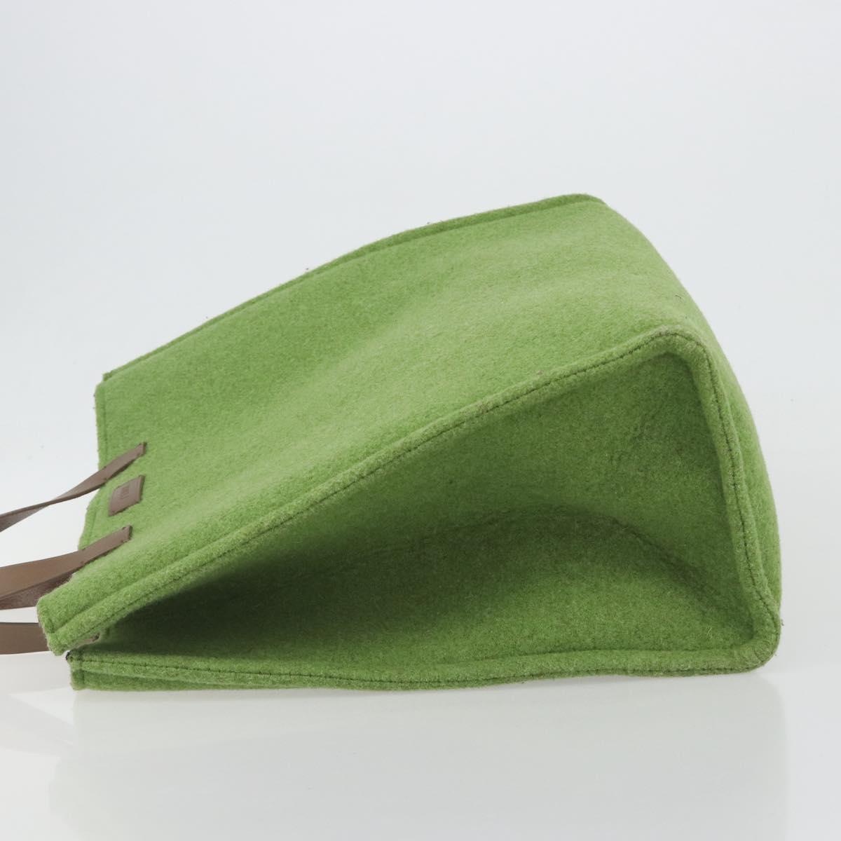 FENDI Tote Bag Wool Green Auth bs36321A - Jerrillo image 4