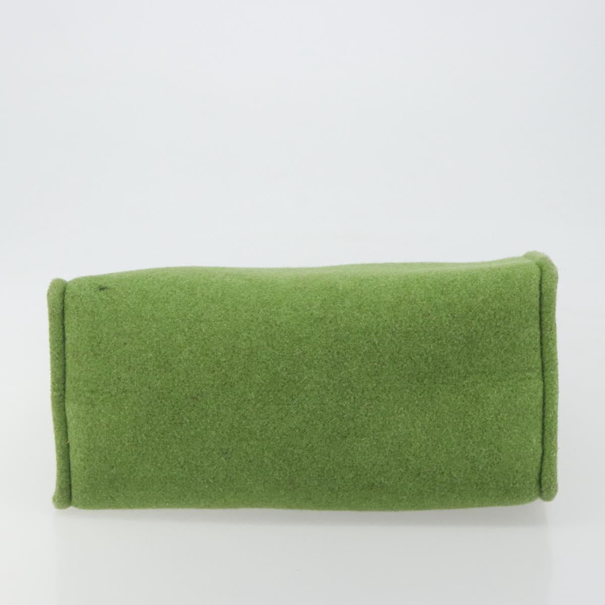 FENDI Tote Bag Wool Green Auth bs36321A - Jerrillo image 5