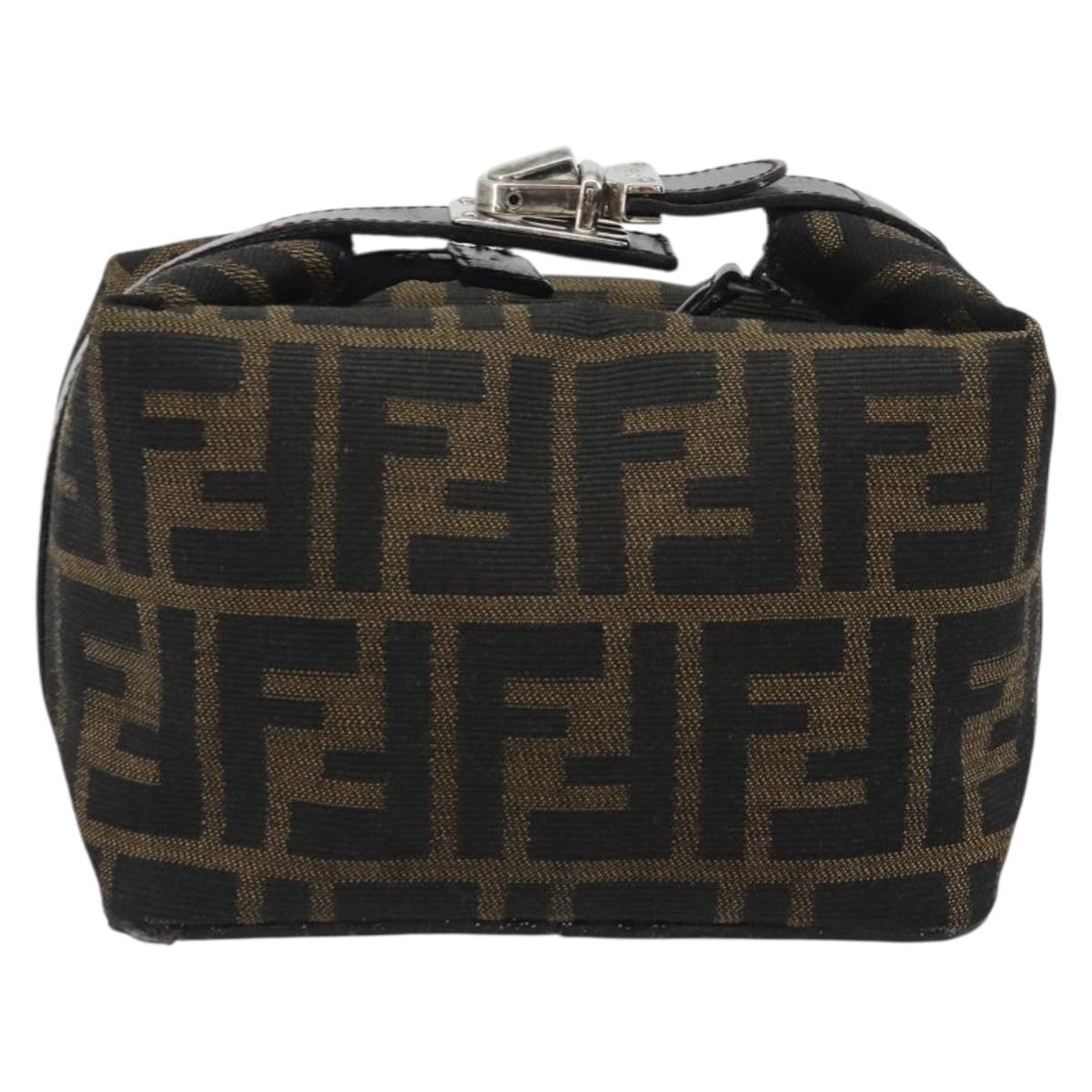 FENDI Zucca Canvas Pouch Black Brown Auth bs36325 - Jerrillo image 2