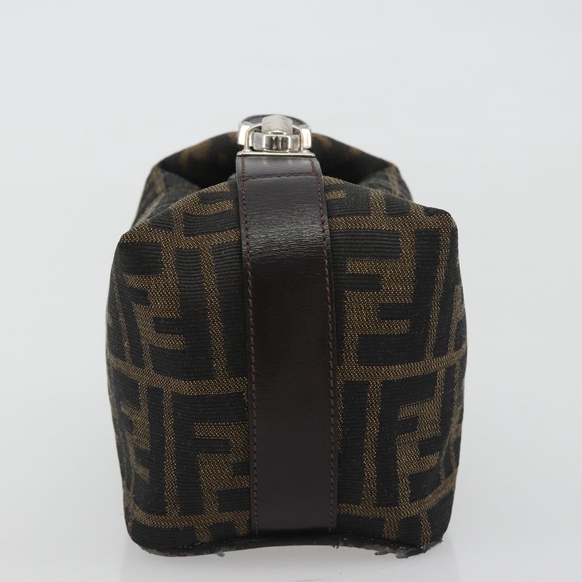 FENDI Zucca Canvas Pouch Black Brown Auth bs36325 - Jerrillo image 3