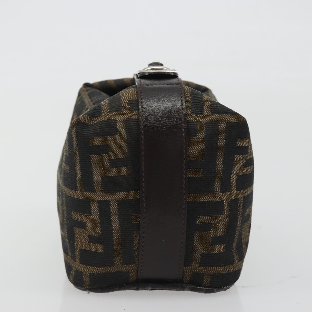 FENDI Zucca Canvas Pouch Black Brown Auth bs36325 - Jerrillo image 4
