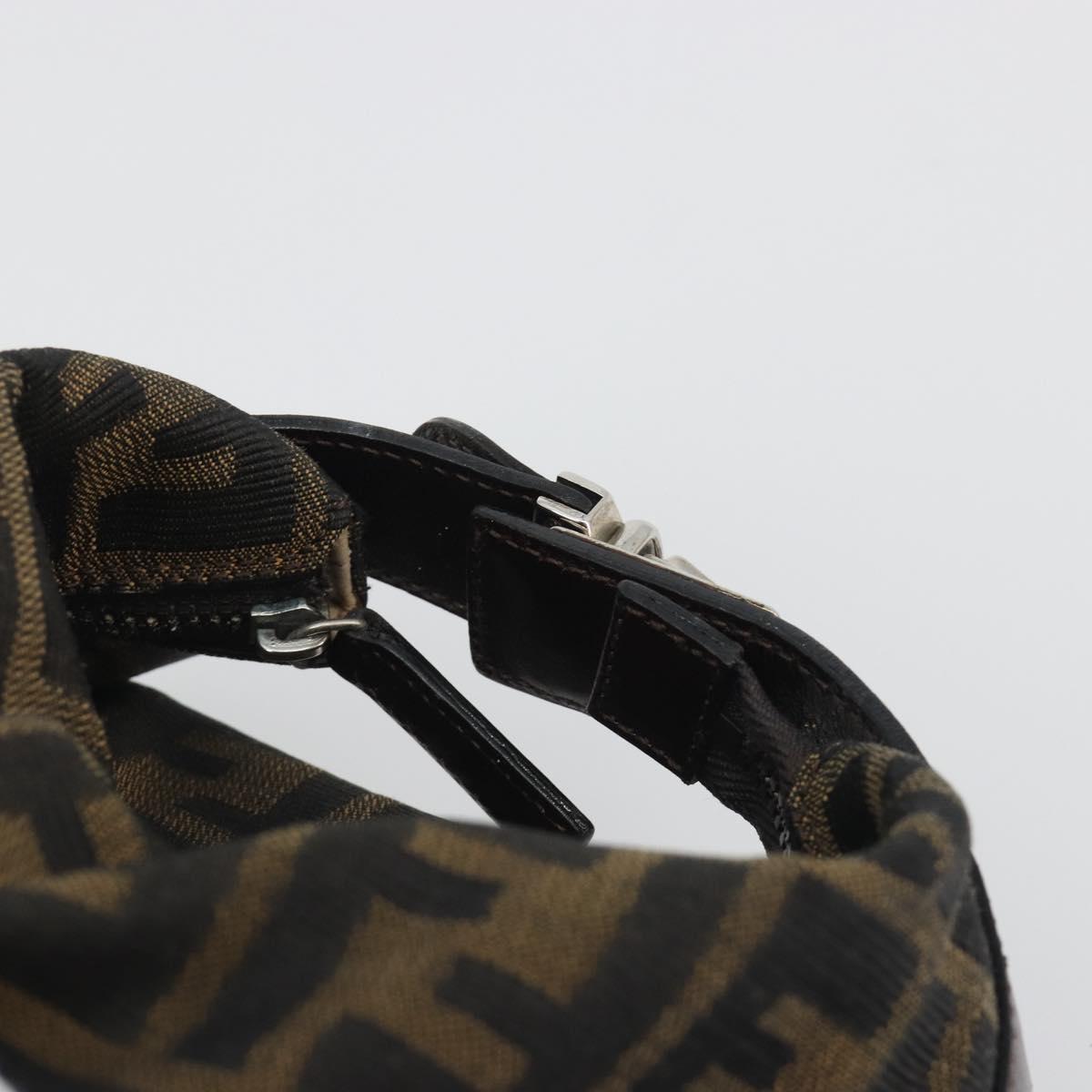 FENDI Zucca Canvas Pouch Black Brown Auth bs36325 - Jerrillo image 6
