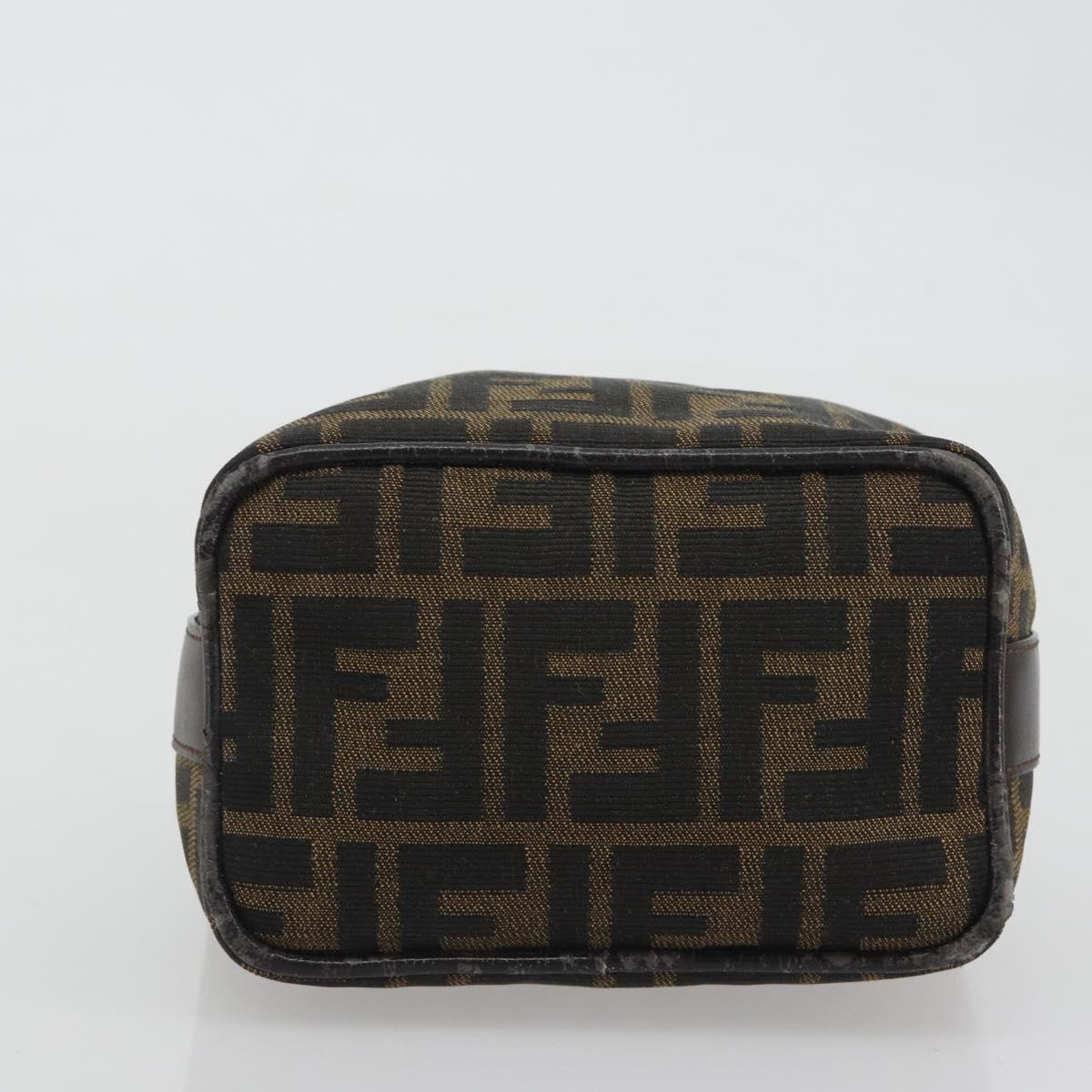 FENDI Zucca Canvas Pouch Black Brown Auth bs36325 - Jerrillo image 7