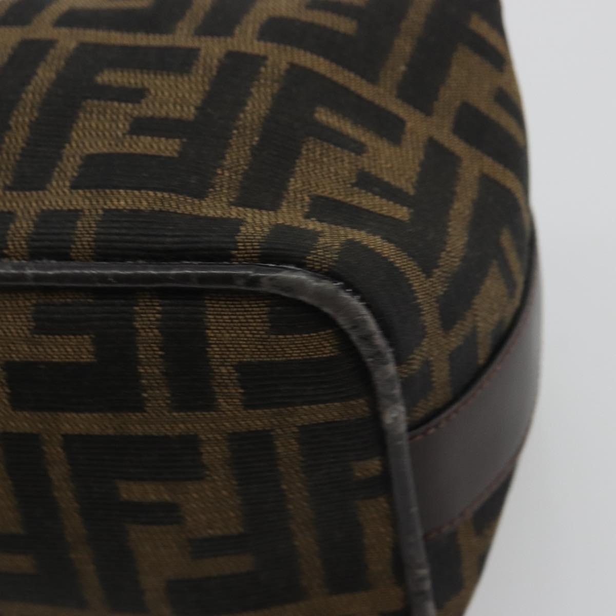 FENDI Zucca Canvas Pouch Black Brown Auth bs36325 - Jerrillo image 8