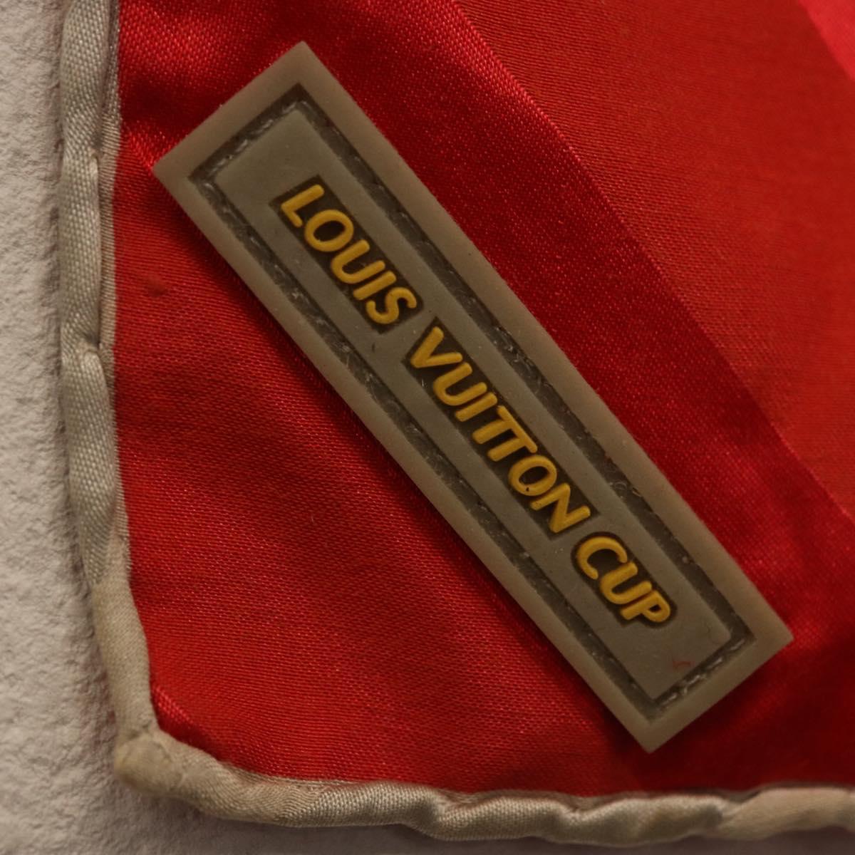 LOUIS VUITTON LV Cup 2000 Scarf Silk Red LV Auth bs36345 - Jerrillo image 6