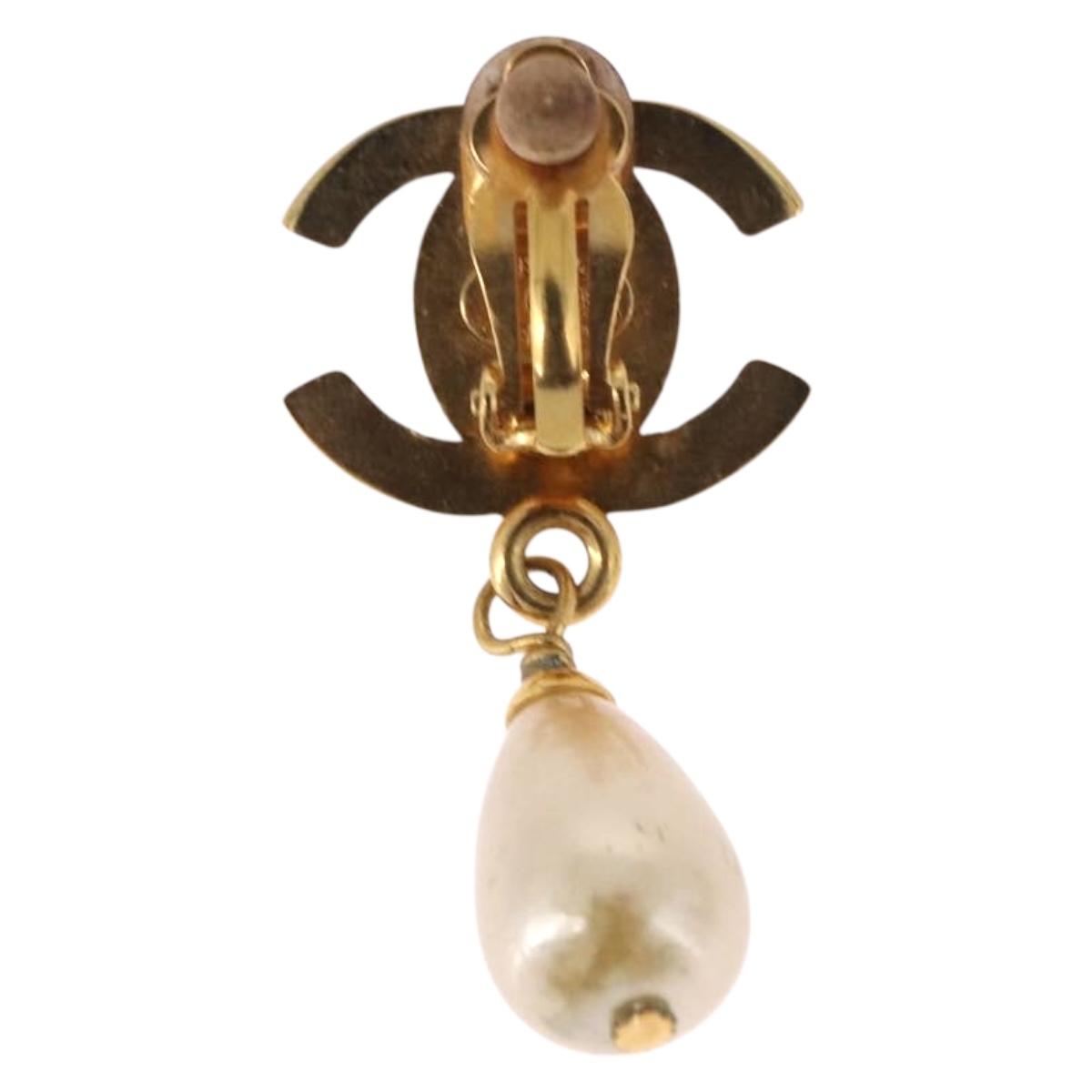 CHANEL Earring Metal Gold Tone CC Auth bs36535V - Jerrillo image 3