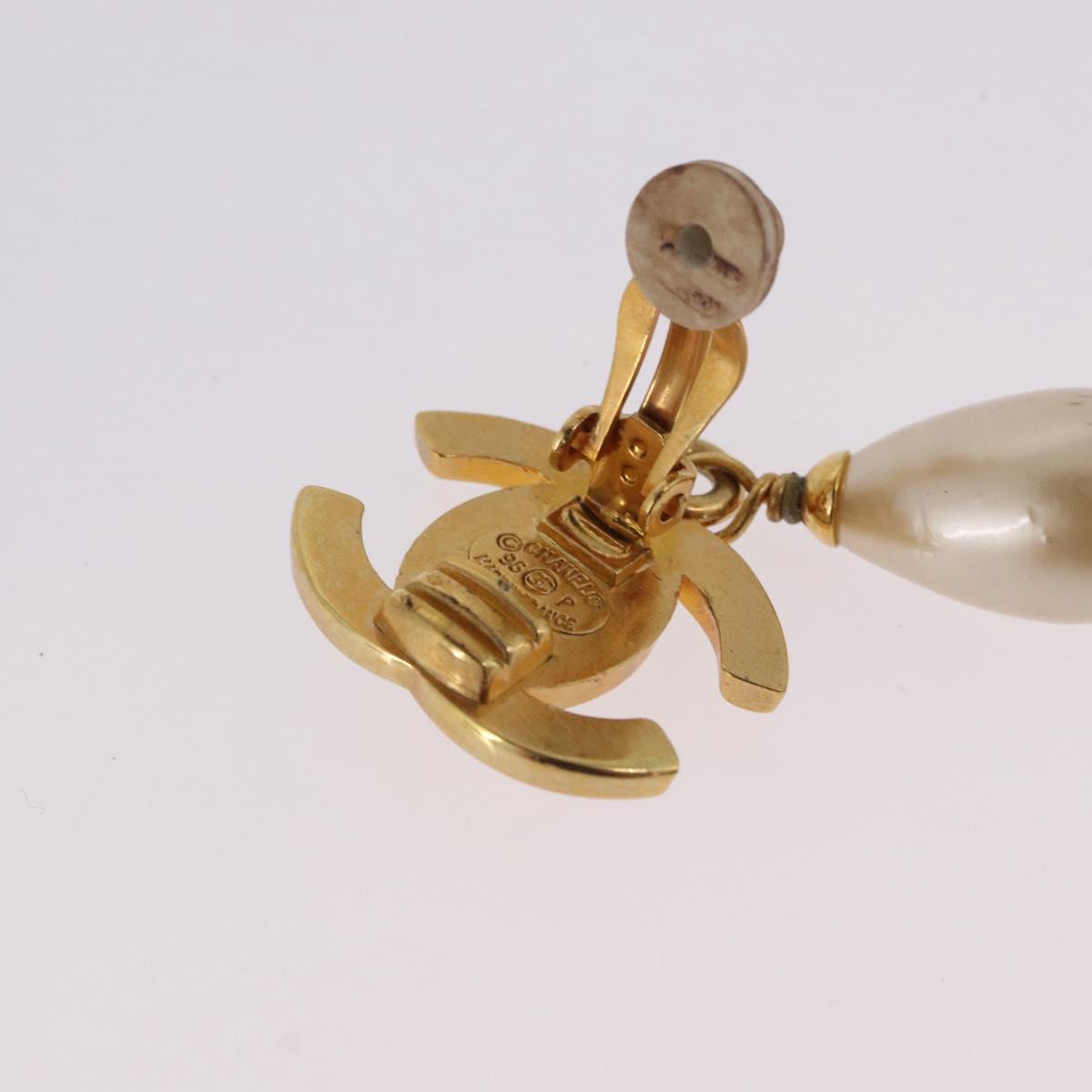 CHANEL Earring Metal Gold Tone CC Auth bs36535V - Jerrillo image 4