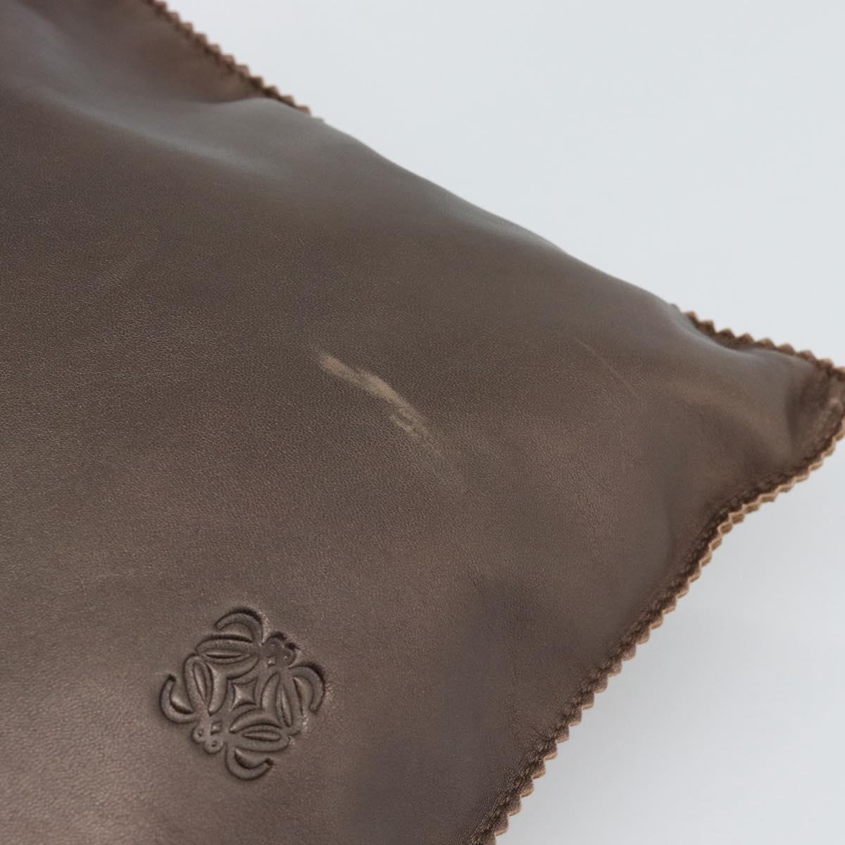 LOEWE Tote Bag Leather Bronze Auth bs36630 - Jerrillo image 10