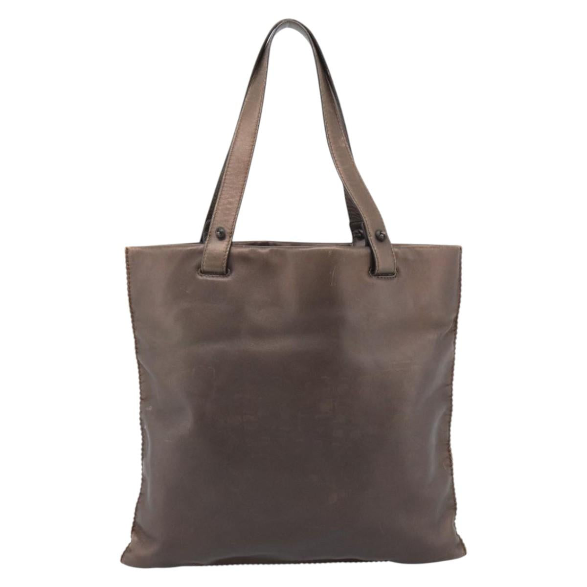 LOEWE Tote Bag Leather Bronze Auth bs36630 - Jerrillo image 2