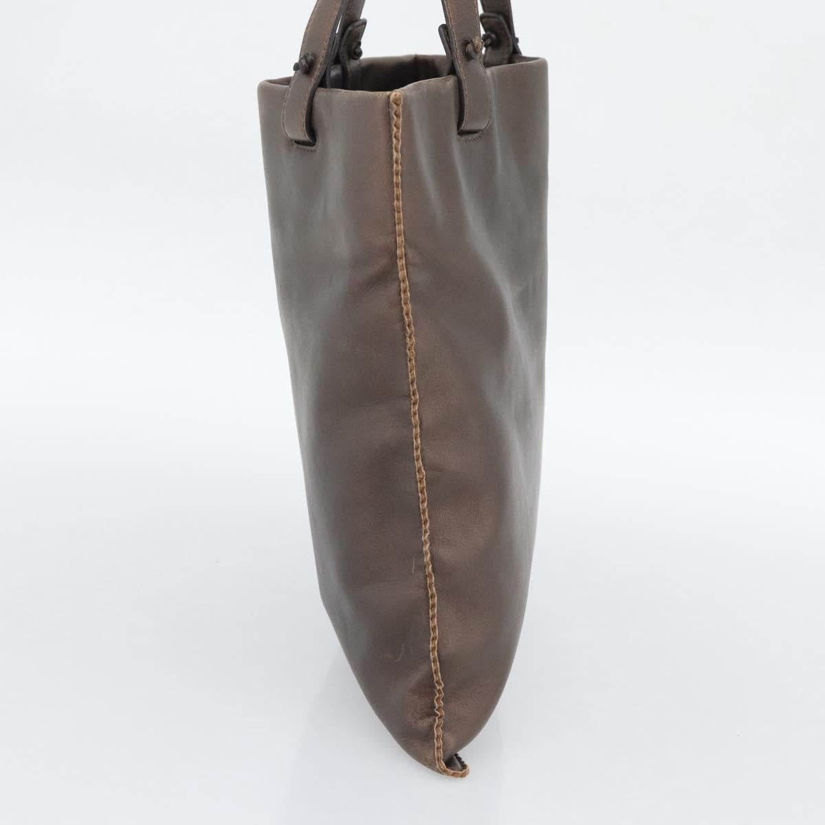LOEWE Tote Bag Leather Bronze Auth bs36630 - Jerrillo image 3