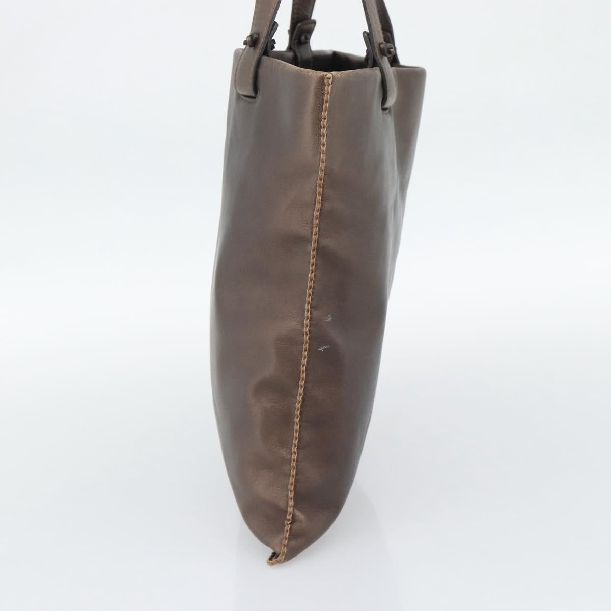 LOEWE Tote Bag Leather Bronze Auth bs36630 - Jerrillo image 4