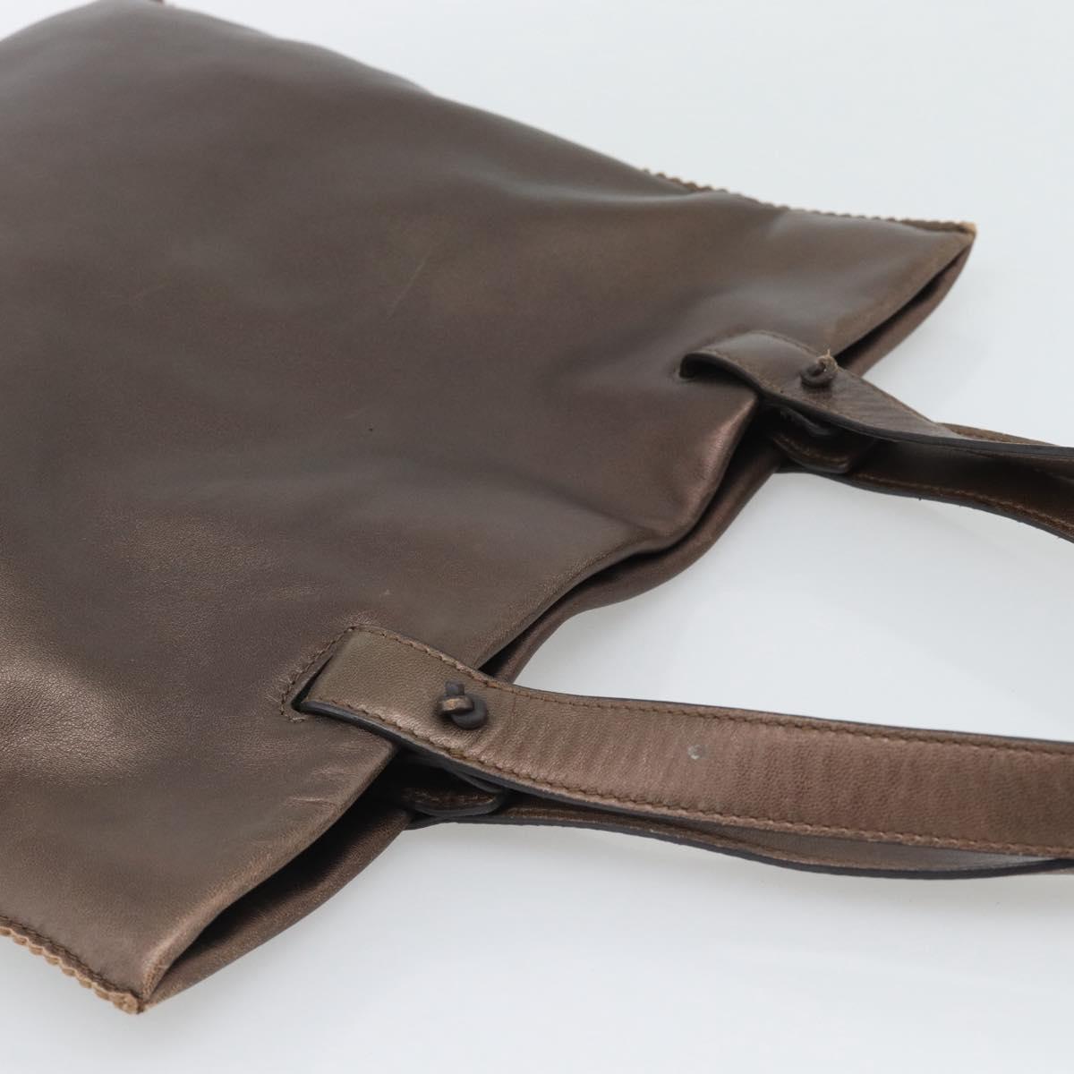 LOEWE Tote Bag Leather Bronze Auth bs36630 - Jerrillo image 6