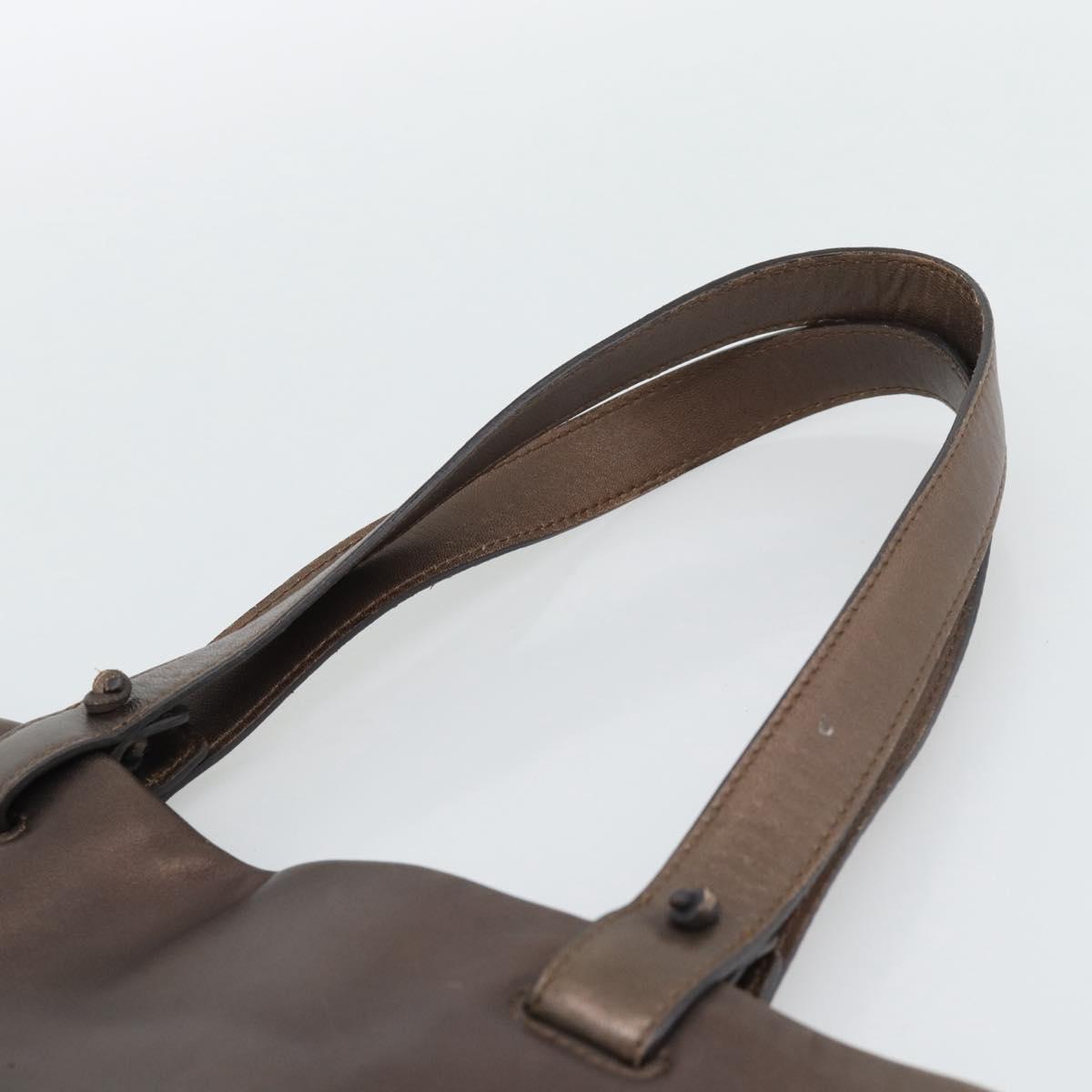 LOEWE Tote Bag Leather Bronze Auth bs36630 - Jerrillo image 8