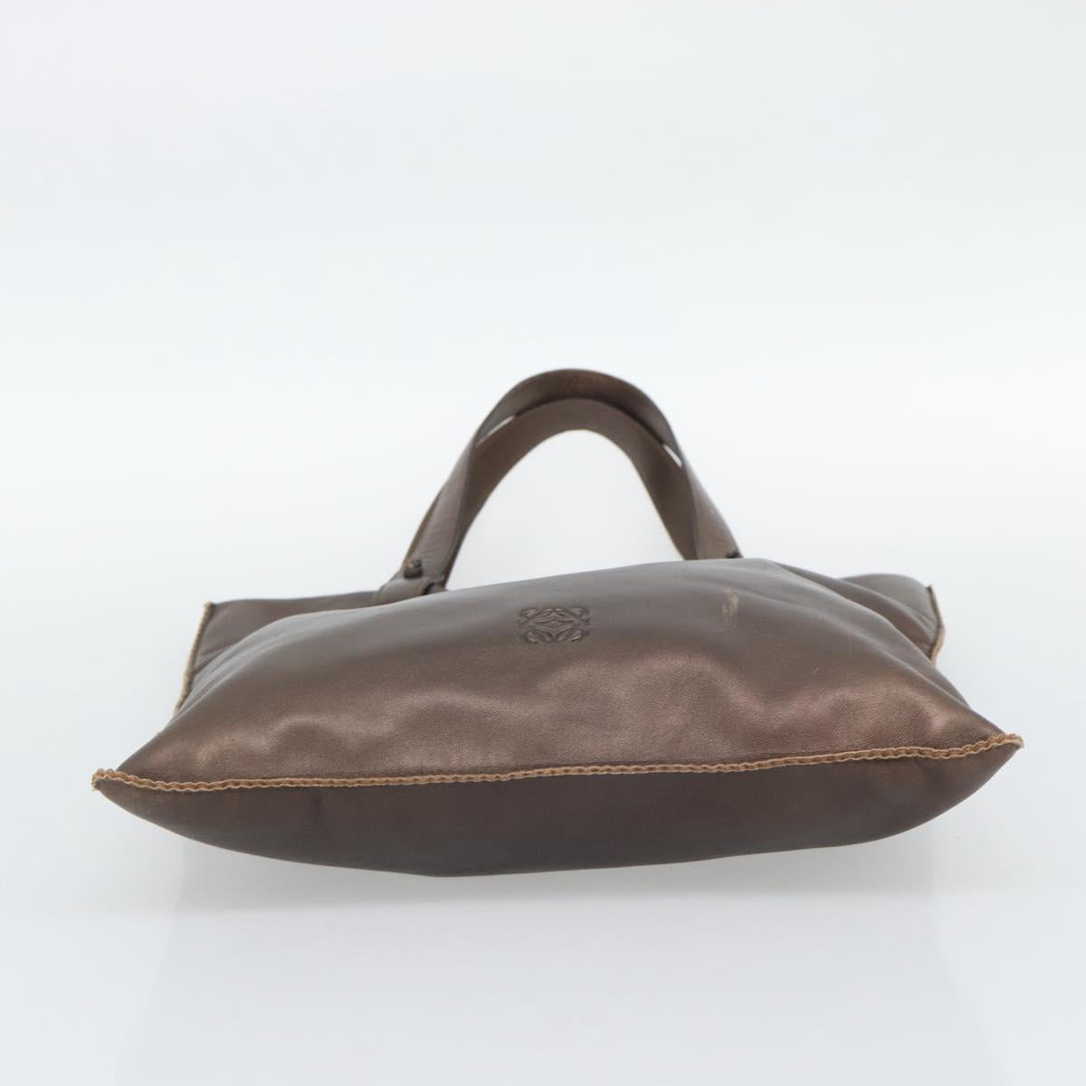 LOEWE Tote Bag Leather Bronze Auth bs36630 - Jerrillo image 5