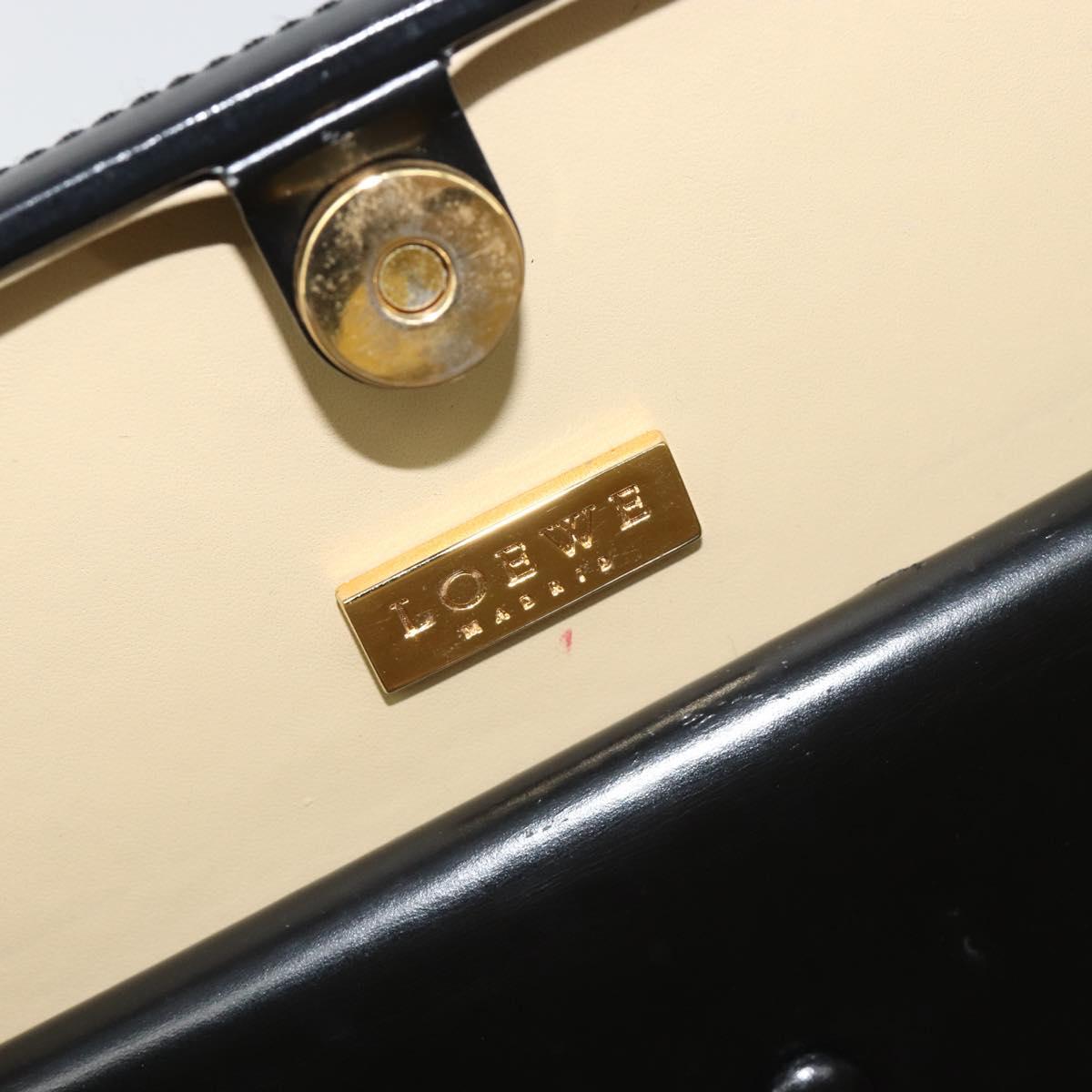 LOEWE Hand Bag Leather Black Auth bs36661 - Jerrillo image 10