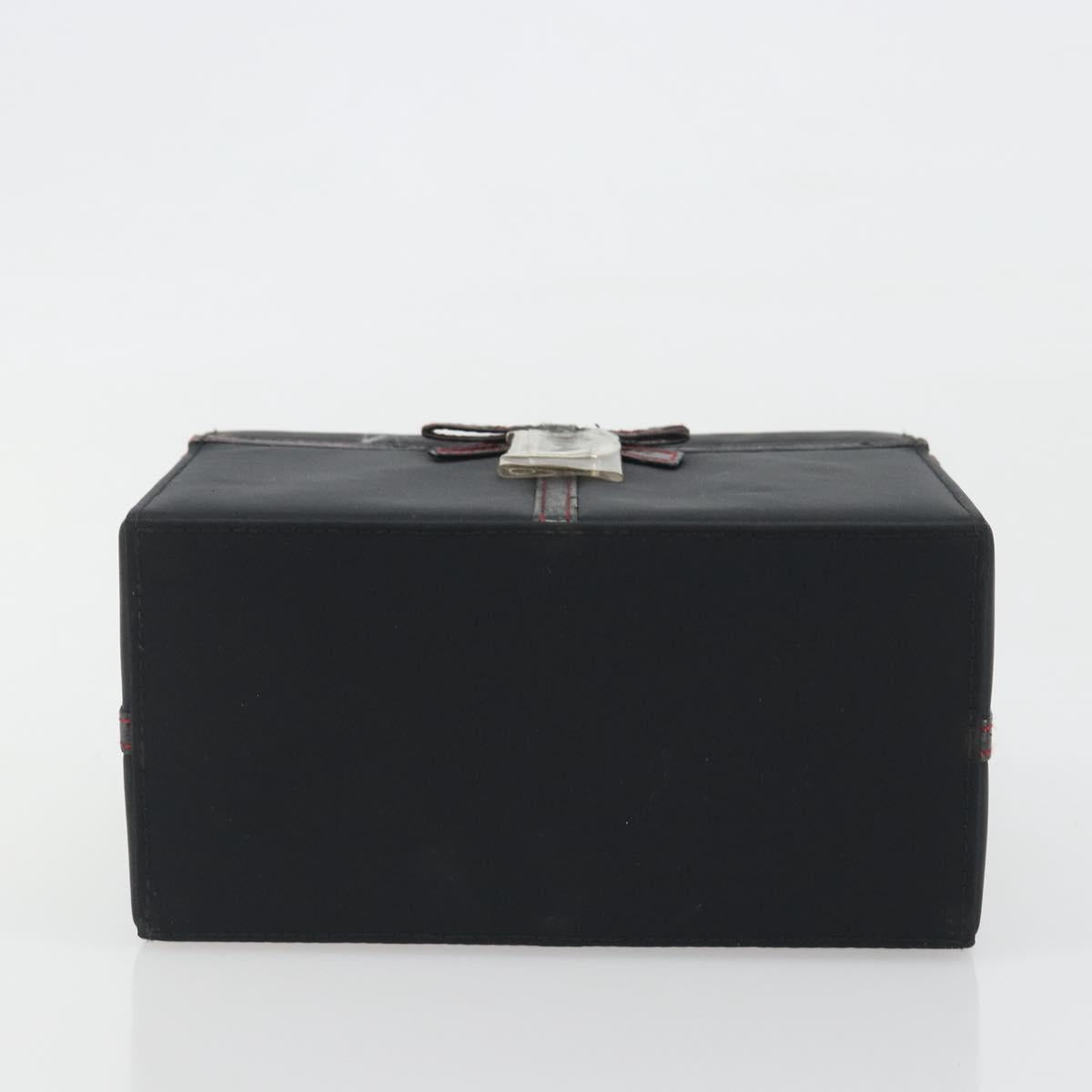 Christian Dior Hand Bag Nylon Black Silver Auth bs36673 - Jerrillo image 9