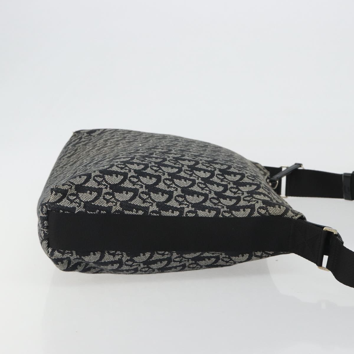 Christian Dior Trotter Canvas Shoulder Bag Navy Silver Auth ep14914A - Jerrillo image 3