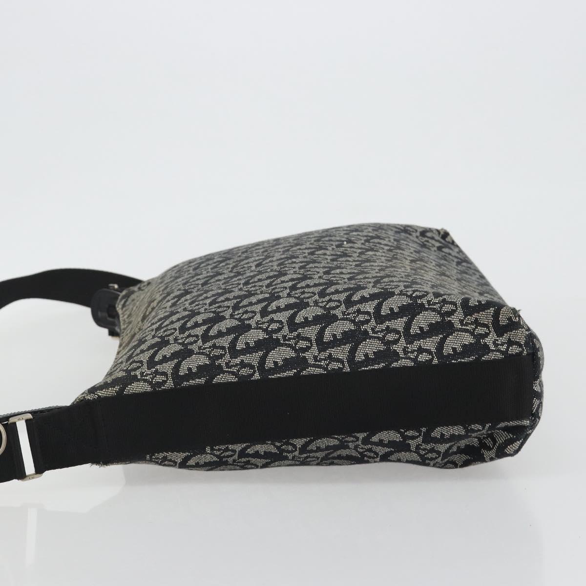 Christian Dior Trotter Canvas Shoulder Bag Navy Silver Auth ep14914A - Jerrillo image 4