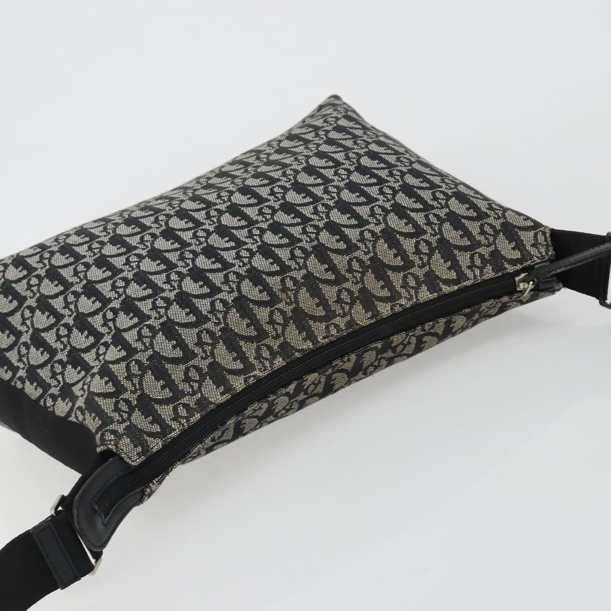 Christian Dior Trotter Canvas Shoulder Bag Navy Silver Auth ep14914A - Jerrillo image 6