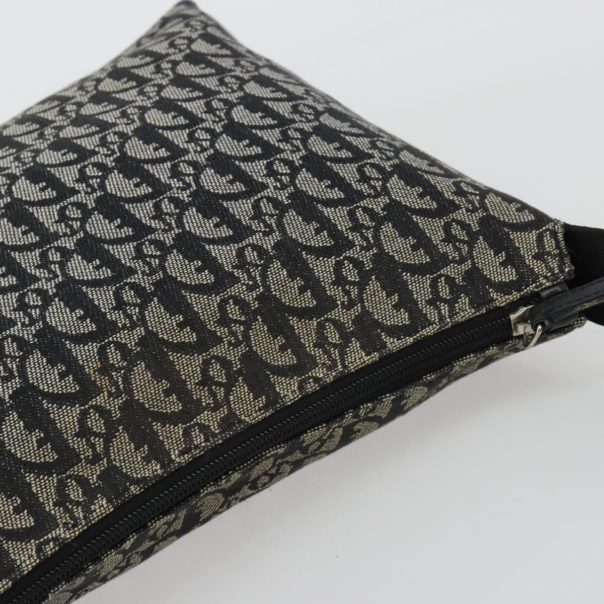 Christian Dior Trotter Canvas Shoulder Bag Navy Silver Auth ep14914A - Jerrillo image 7