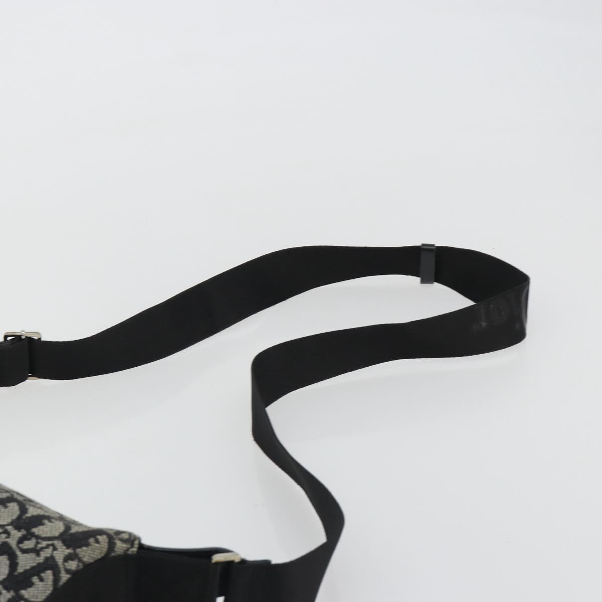 Christian Dior Trotter Canvas Shoulder Bag Navy Silver Auth ep14914A - Jerrillo image 9