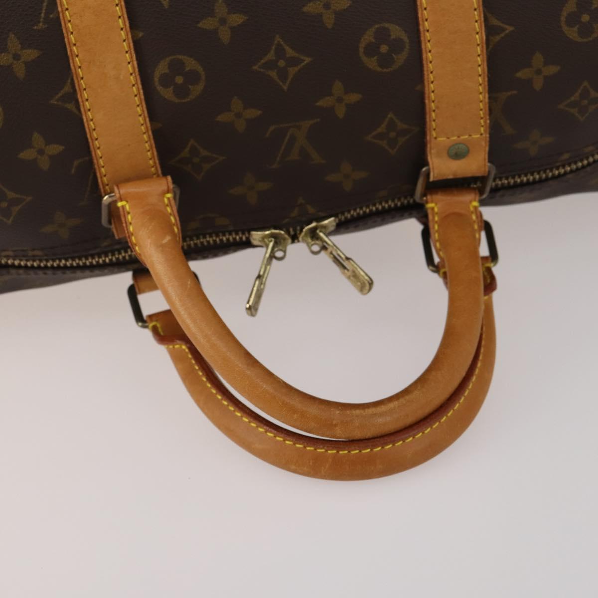 LOUIS VUITTON Monogram Keepall Bandouliere 60 Boston Bag M41412 LV Auth ep14932 - Jerrillo image 8