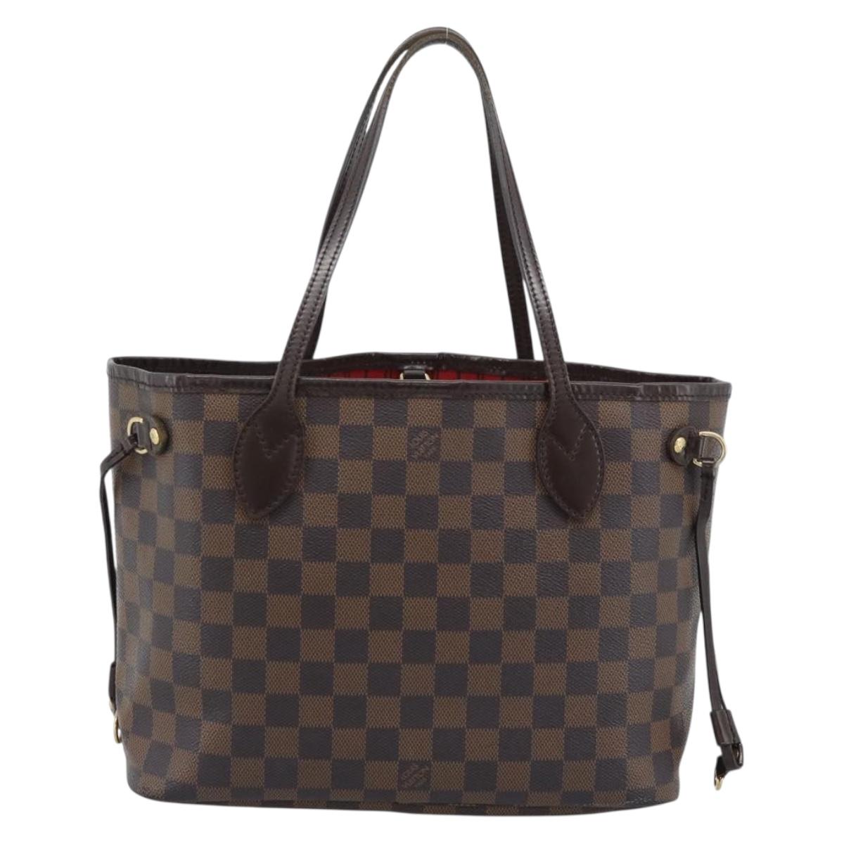 LOUIS VUITTON Damier Ebene Neverfull PM Tote Bag N51109 LV Auth ep15024 - Jerrillo image 2