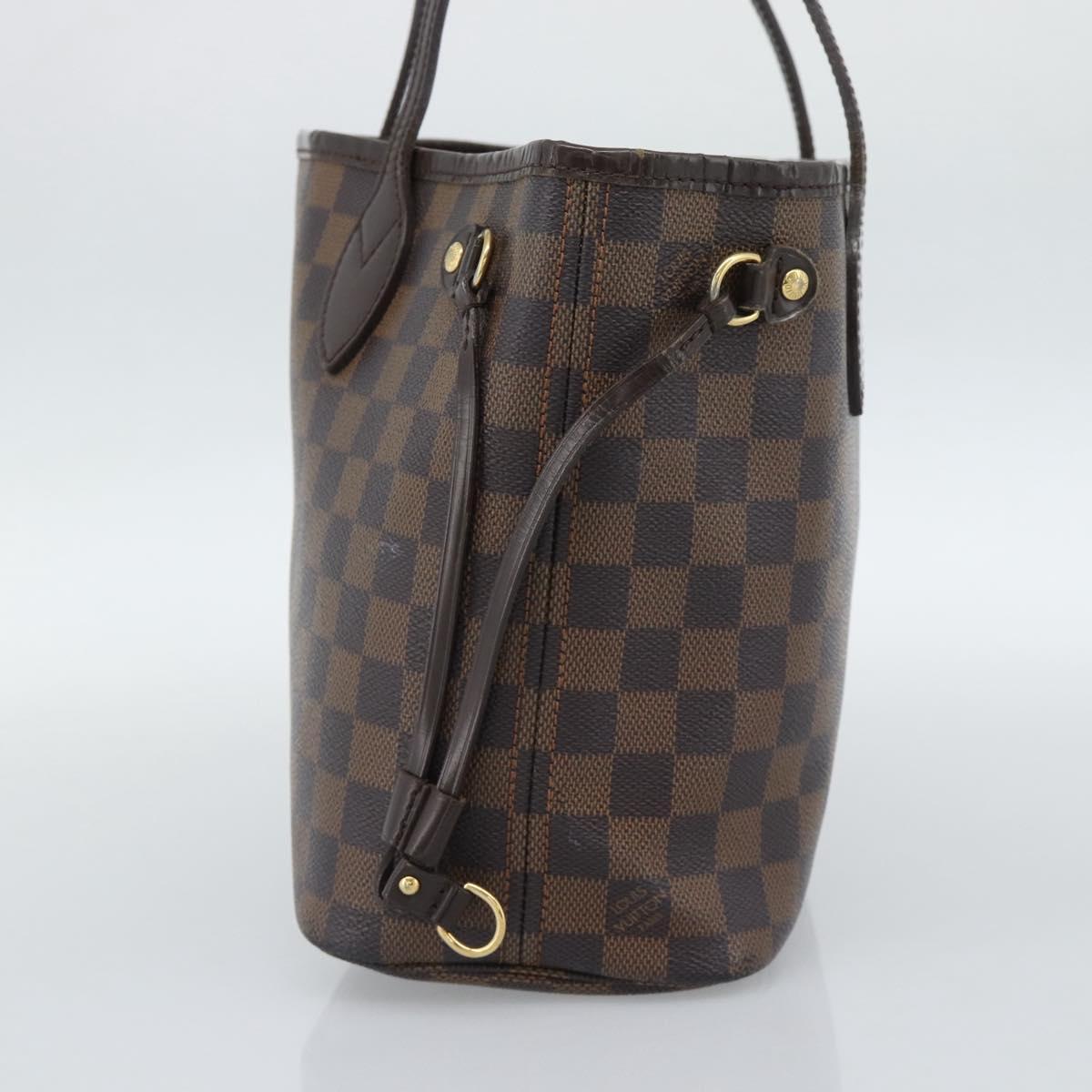 LOUIS VUITTON Damier Ebene Neverfull PM Tote Bag N51109 LV Auth ep15024 - Jerrillo image 4