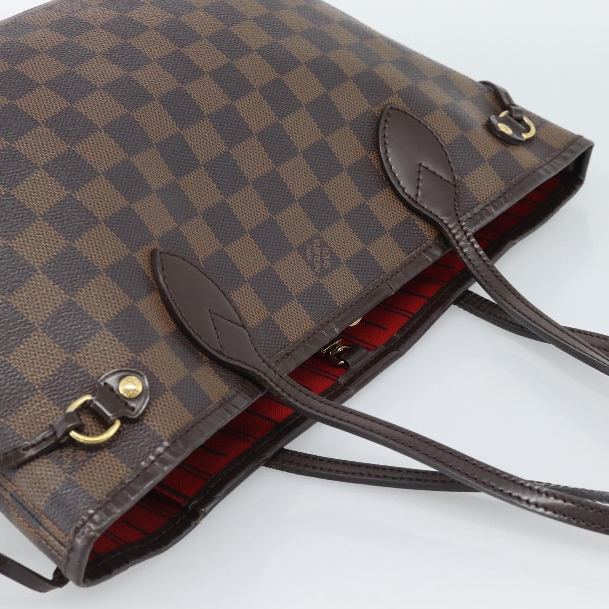 LOUIS VUITTON Damier Ebene Neverfull PM Tote Bag N51109 LV Auth ep15024 - Jerrillo image 6