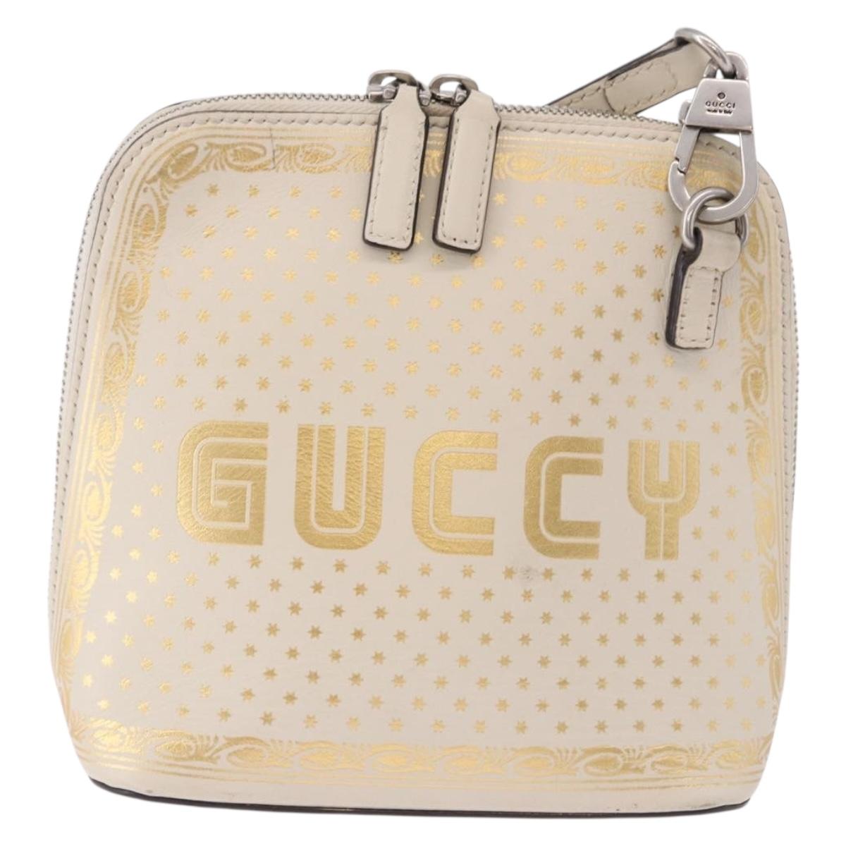 GUCCI Shoulder Bag Leather White Silver 511189 Auth ep15090 - Jerrillo image 2
