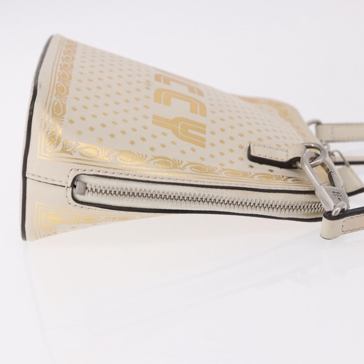 GUCCI Shoulder Bag Leather White Silver 511189 Auth ep15090 - Jerrillo image 4