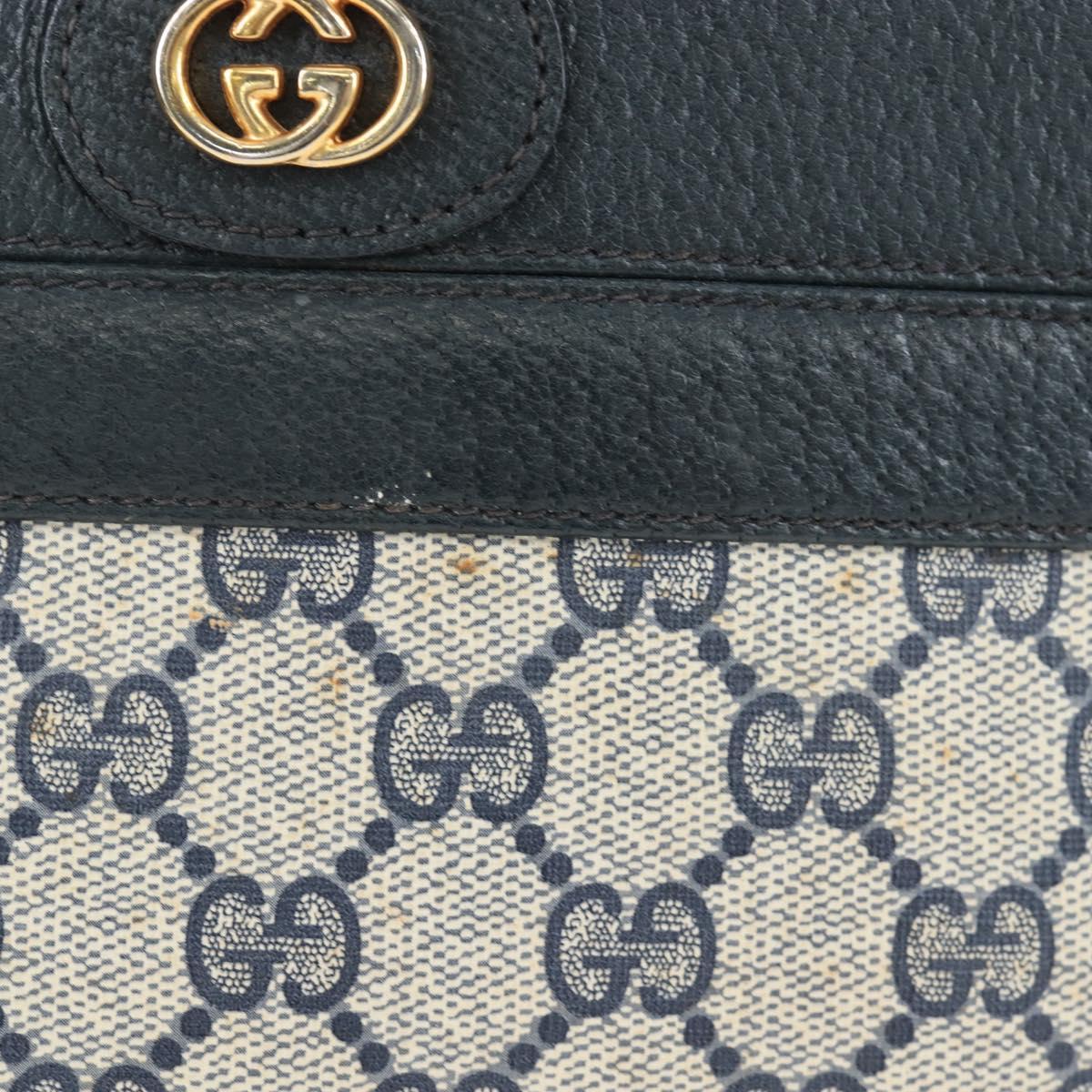 GUCCI GG Supreme Shoulder Bag PVC Navy Gold 001 109 0579 Auth ep15109 - Jerrillo image 3