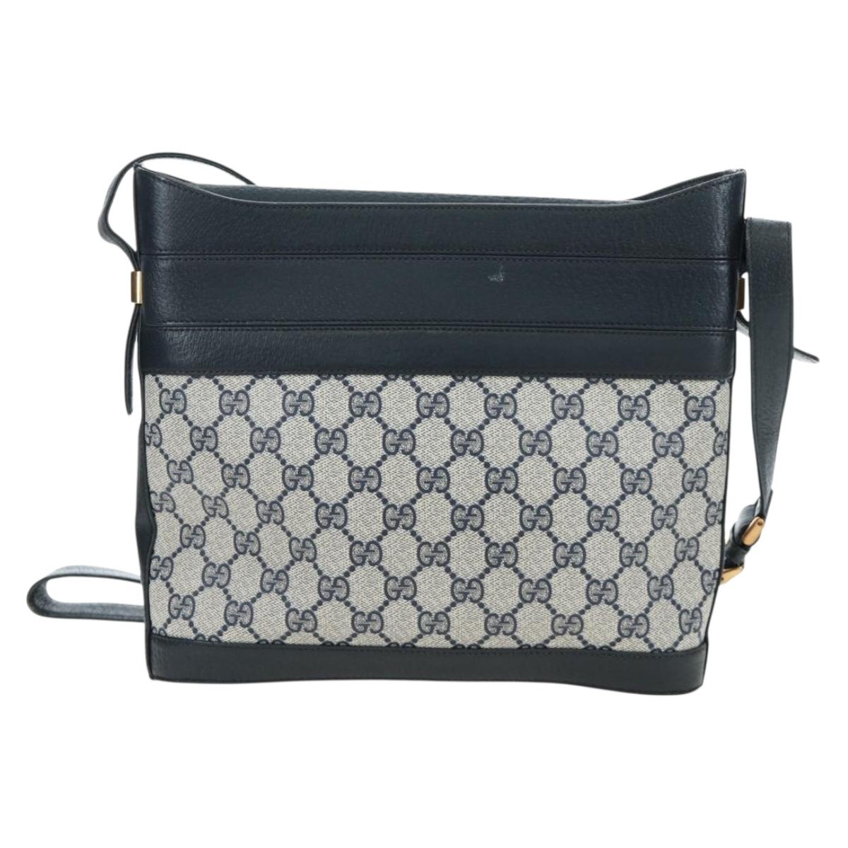 GUCCI GG Supreme Shoulder Bag PVC Navy Gold 001 109 0579 Auth ep15109 - Jerrillo image 4