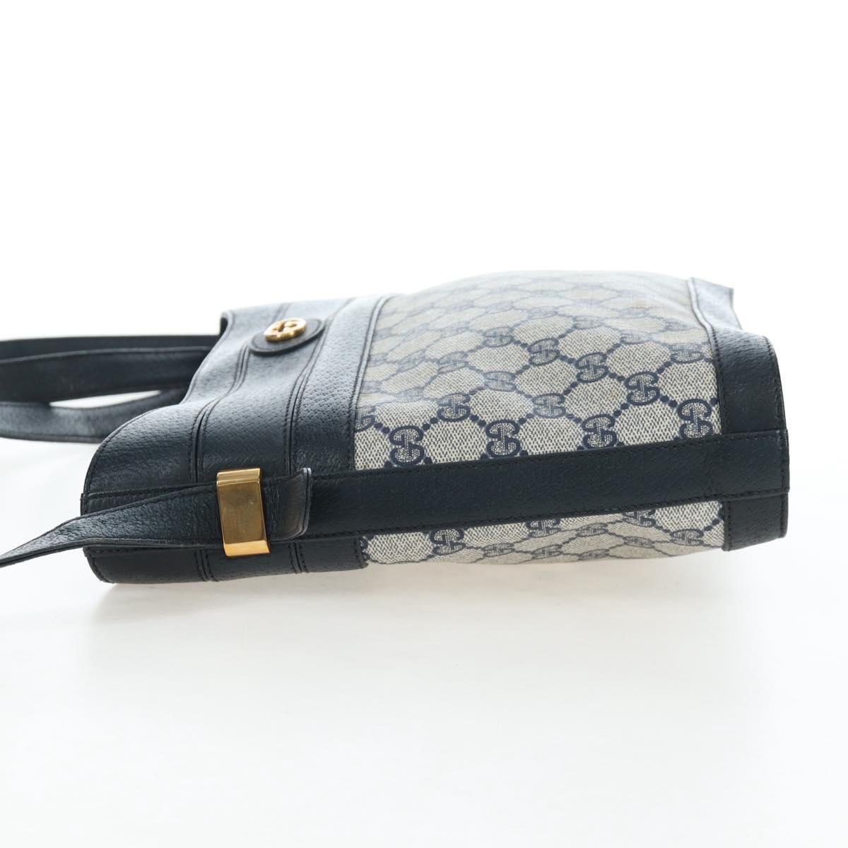 GUCCI GG Supreme Shoulder Bag PVC Navy Gold 001 109 0579 Auth ep15109 - Jerrillo image 6