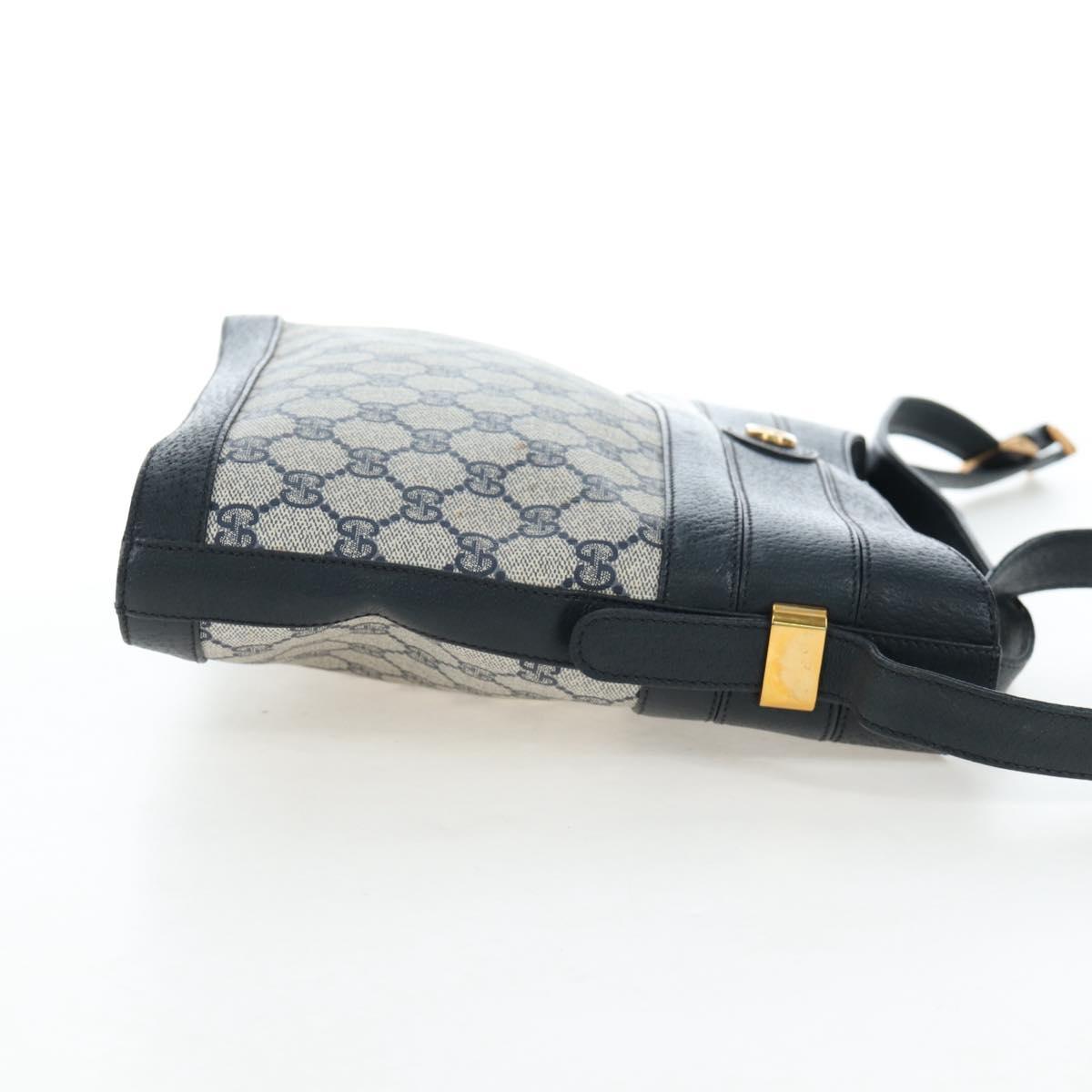 GUCCI GG Supreme Shoulder Bag PVC Navy Gold 001 109 0579 Auth ep15109 - Jerrillo image 7