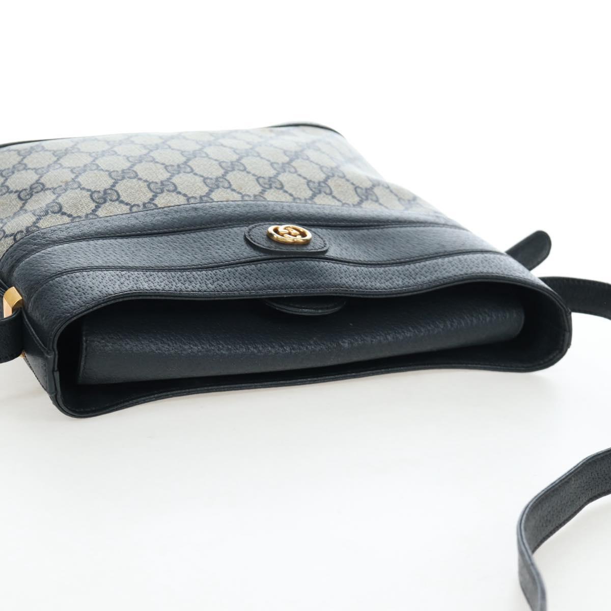 GUCCI GG Supreme Shoulder Bag PVC Navy Gold 001 109 0579 Auth ep15109 - Jerrillo image 8