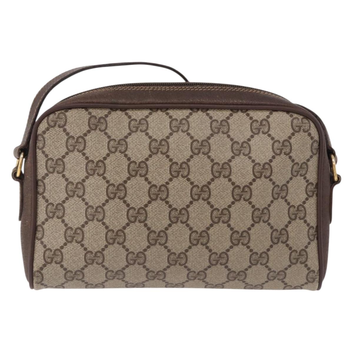 GUCCI GG Supreme Web Sherry Line Bag PVC Beige Gold 116 02 089 Auth ep15117 - Jerrillo image 3