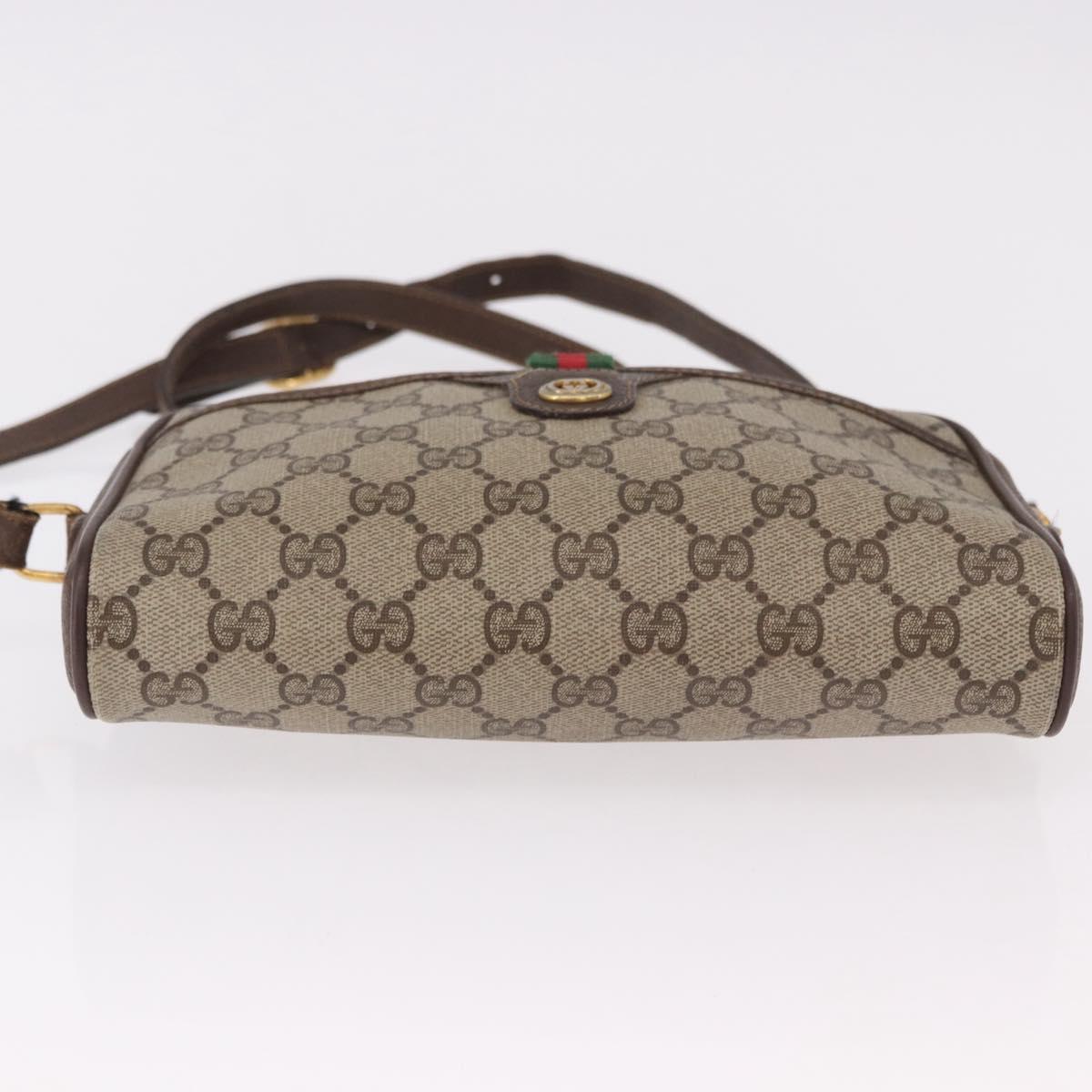 GUCCI GG Supreme Web Sherry Line Bag PVC Beige Gold 116 02 089 Auth ep15117 - Jerrillo image 9