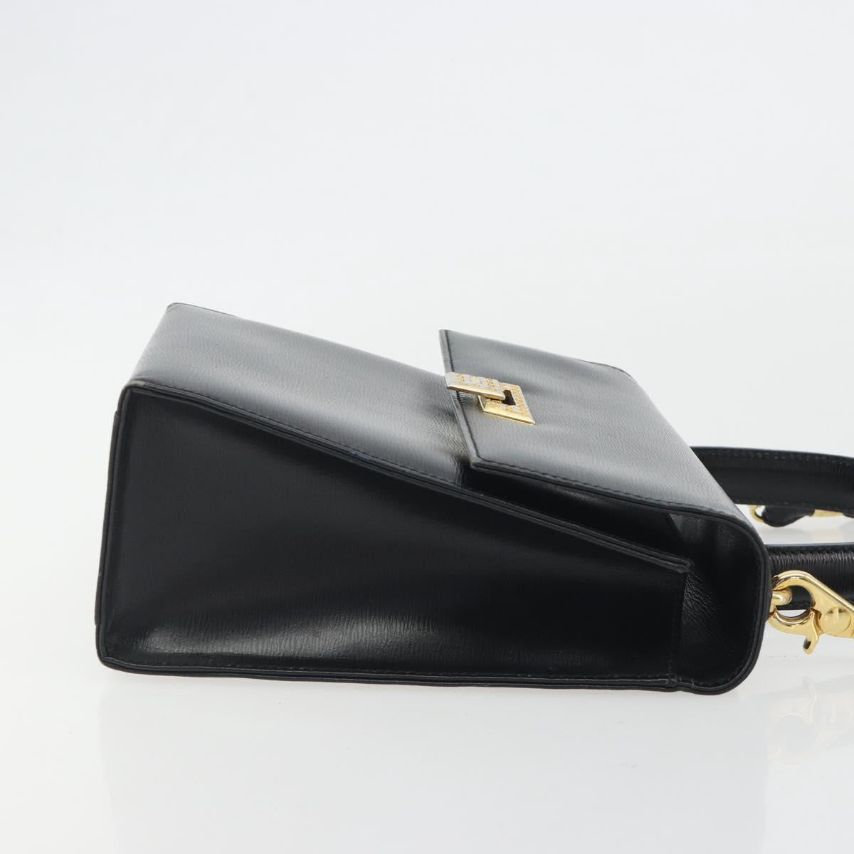 Borsa a mano Christian Dior in pelle, modello 2 vie, nera e oro, autentica, codice articolo ep15222. image 4