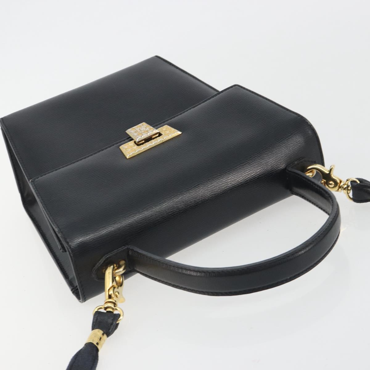 Borsa a mano Christian Dior in pelle, modello 2 vie, nera e oro, autentica, codice articolo ep15222. image 6