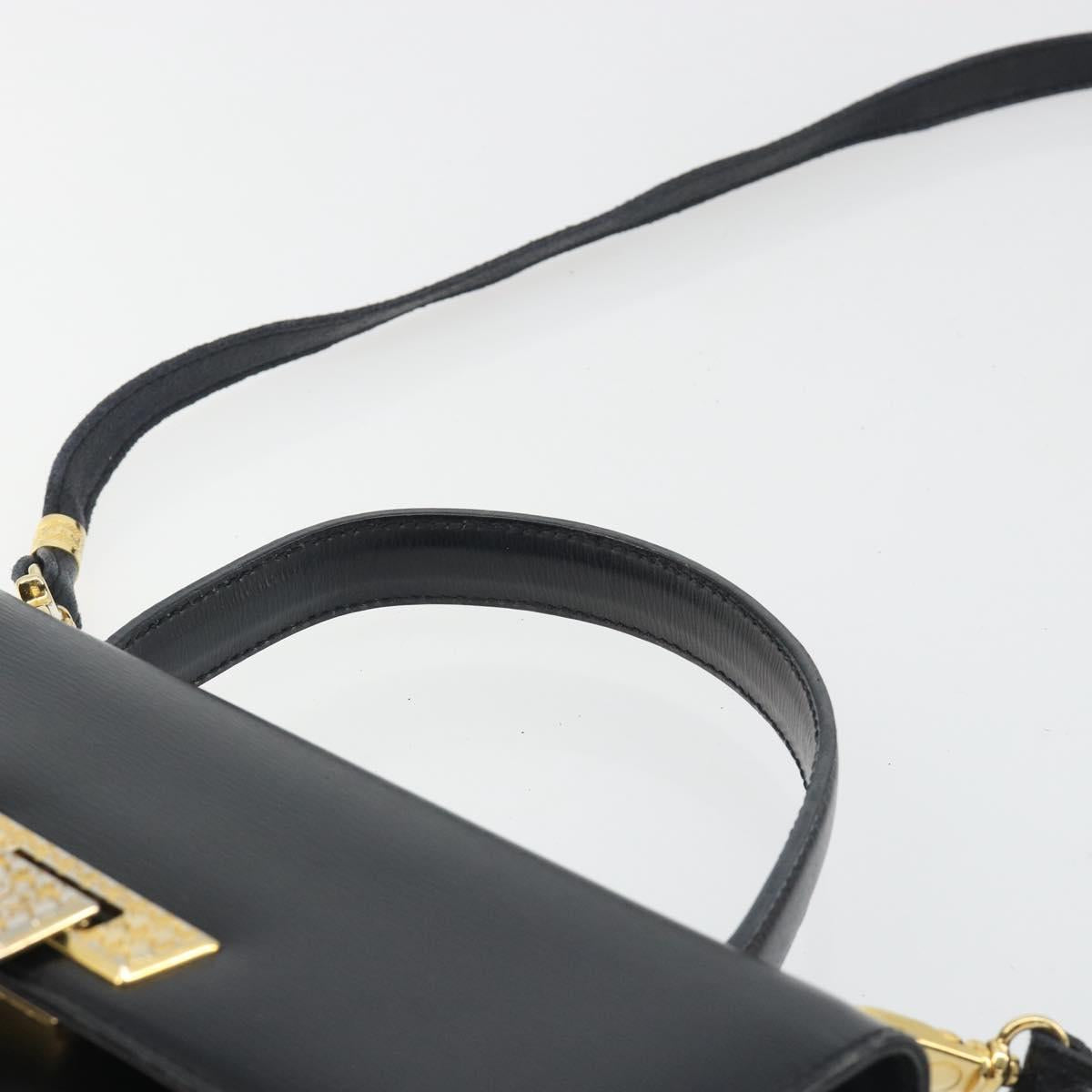 Borsa a mano Christian Dior in pelle, modello 2 vie, nera e oro, autentica, codice articolo ep15222. image 8